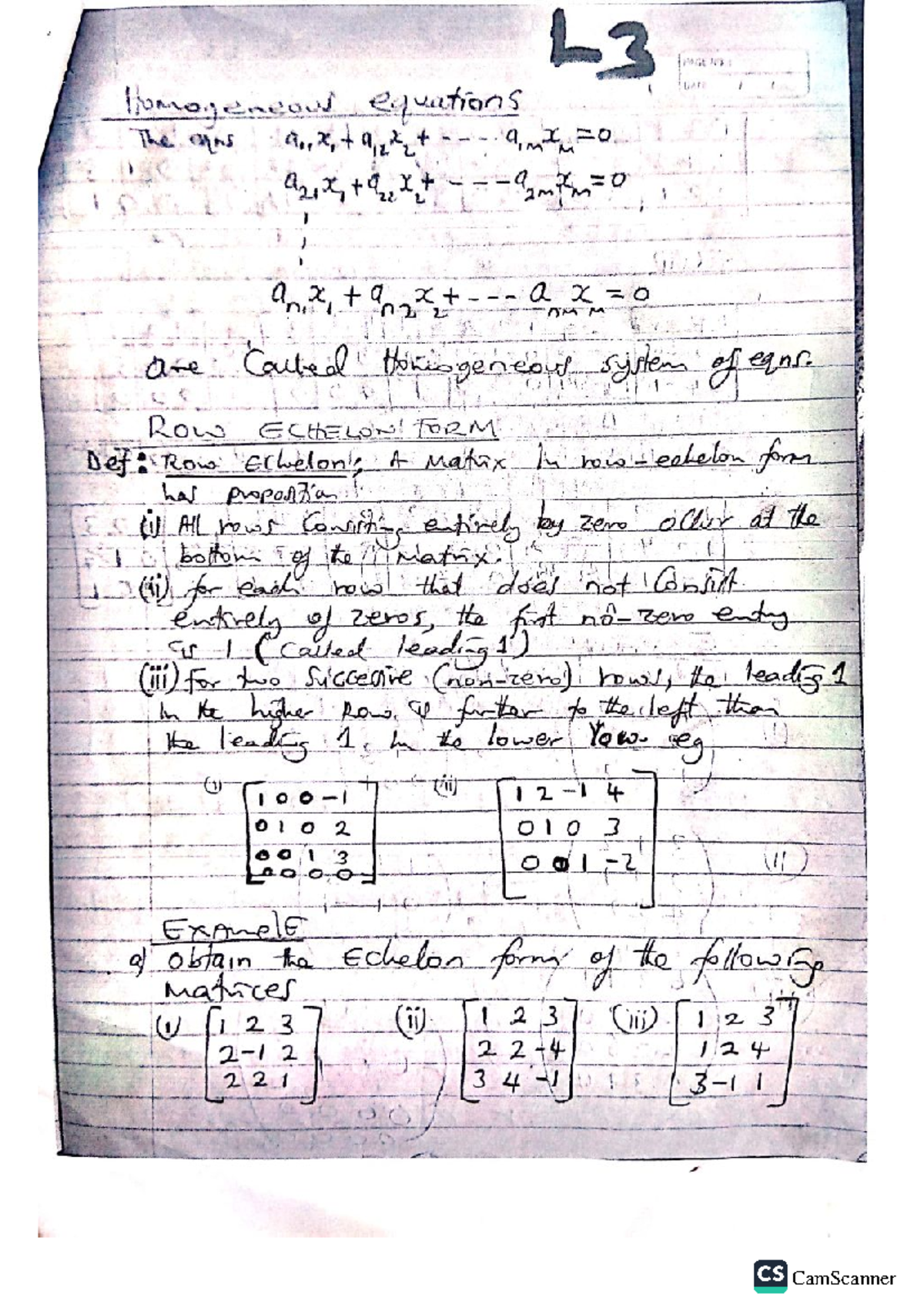 Math 201 chap 1 - very useful - Homogeneous equations The qns a., azix ...
