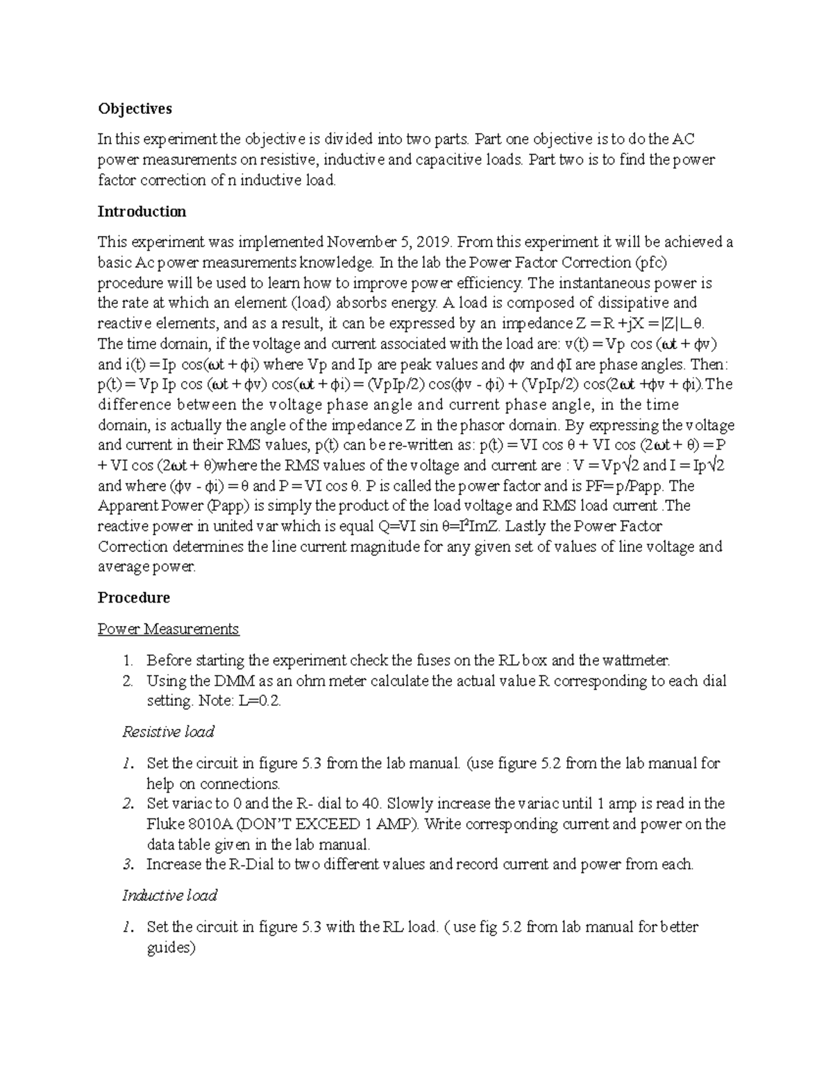 5elec273labreport 5 - Lab report number 5 - Objectives In this ...