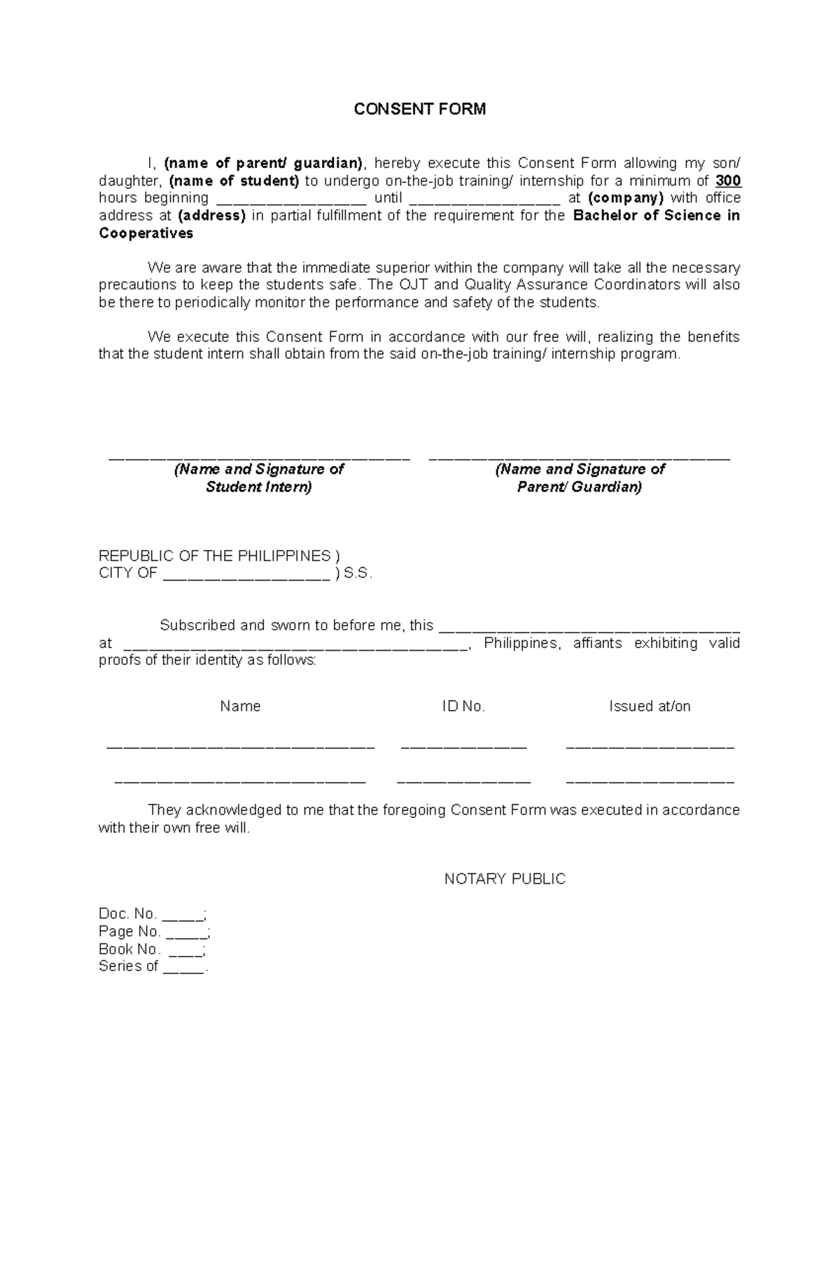 Consent-Form 04252022 - CONSENT FORM I, (name of parent/ guardian ...