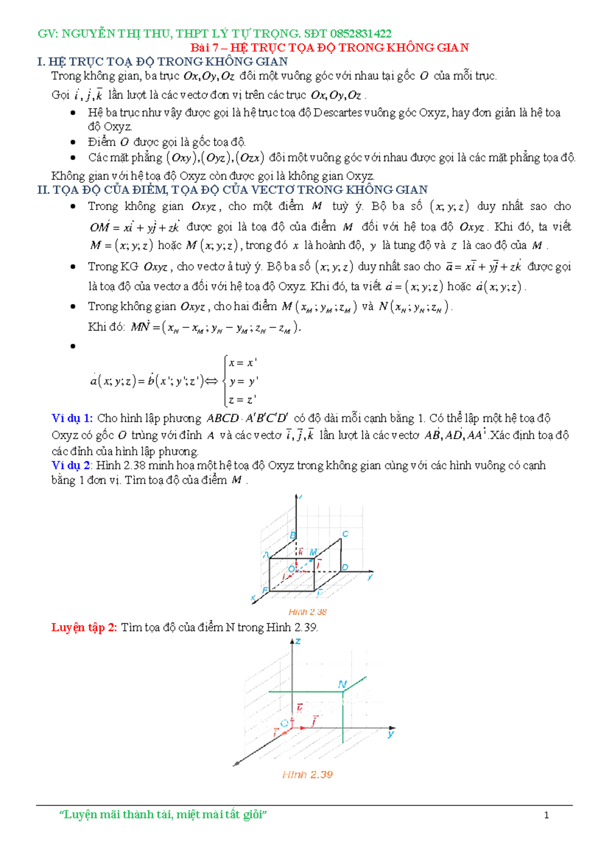 7 - May mắn - GV: NGUYỄN THỊ THU, THPT LÝ TỰ TRỌNG. SĐT 0852831422 ...
