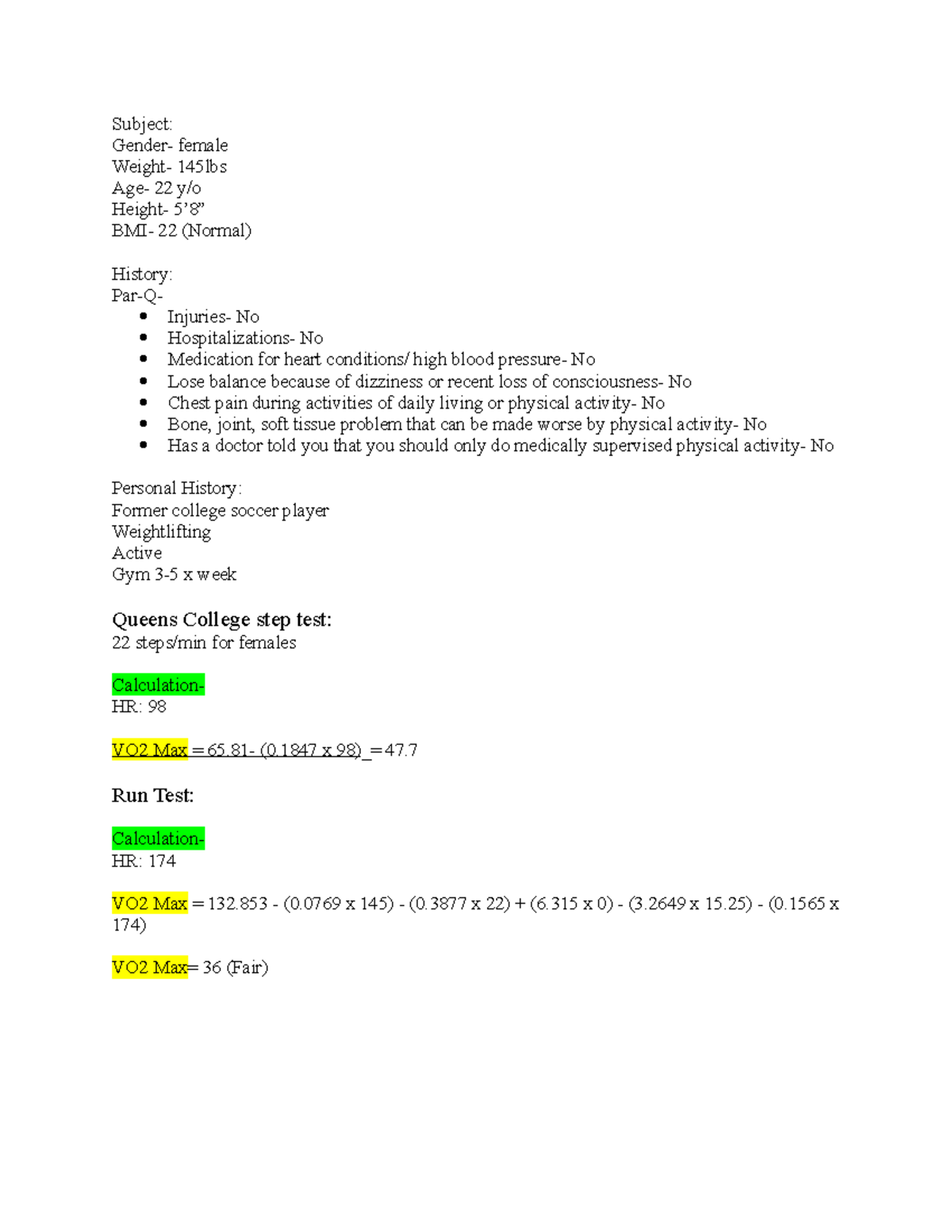 project-2-cardiorespiratory-subject-gender-female-weight-145lbs