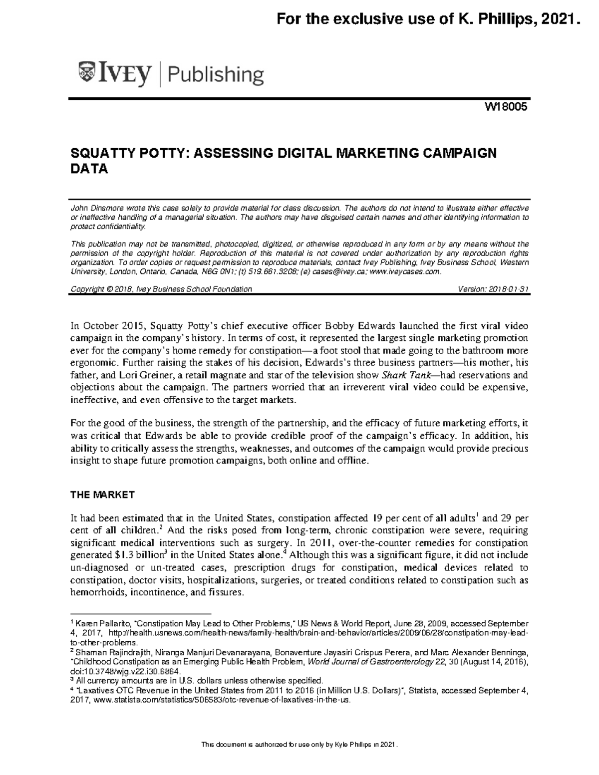 Squatty potty story summary W SQUATTY POTTY ASSESSING DIGITAL