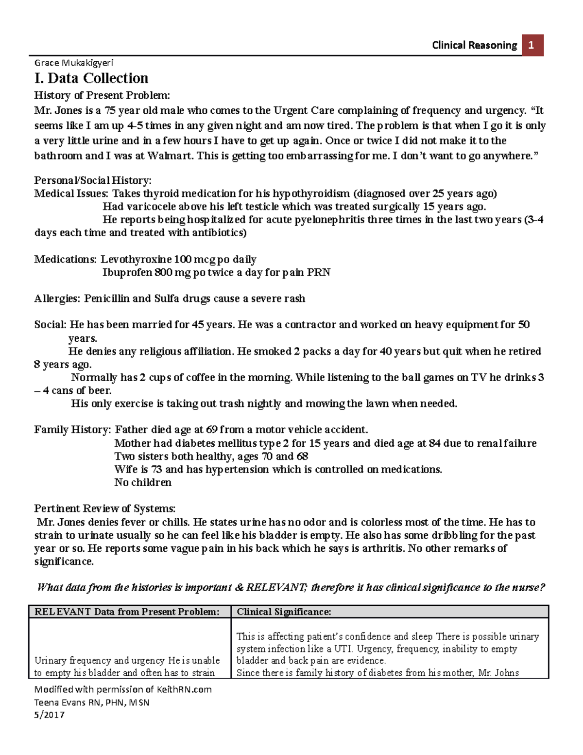 Week 6 CS Assignment E-1 - NR-325 - Chamberlain University - Studocu