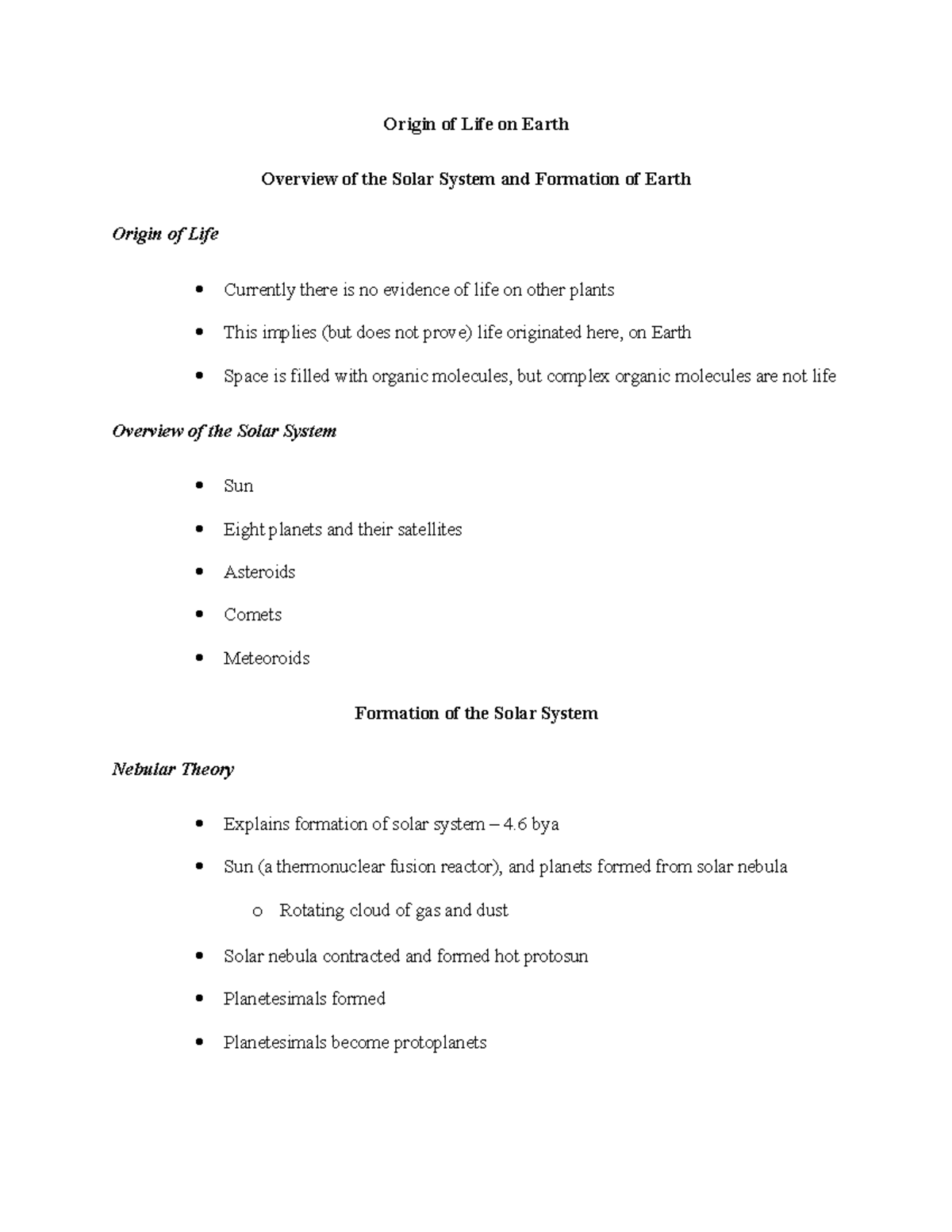 origin-of-life-on-earth-origin-of-life-on-earth-overview-of-the-solar