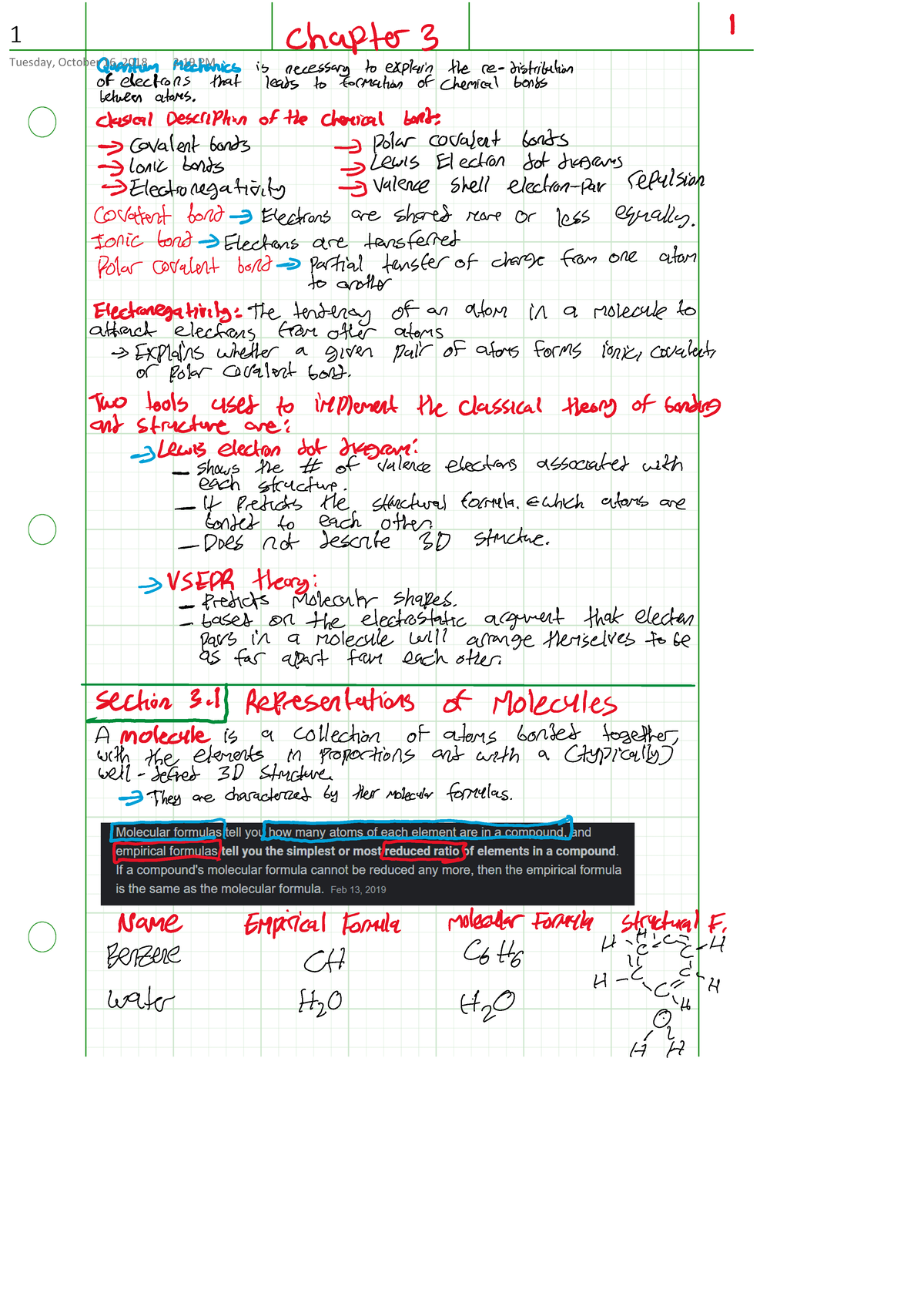 Chemistry 20B - Professor Barr - Chapter 3 Textbook Notes - ϭ DƵĞƐĚĂLJ͕ ...