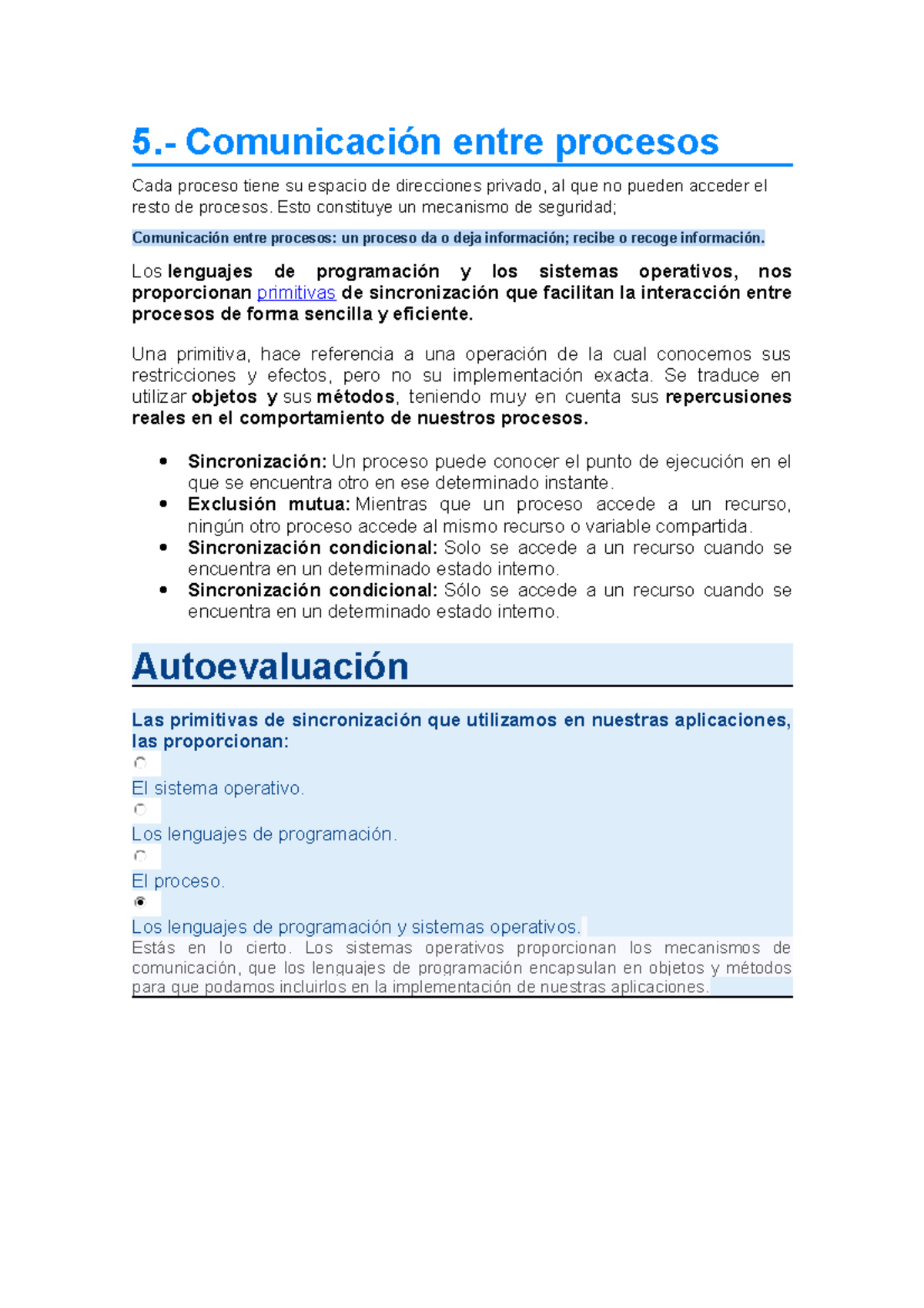 5.- Comunicación Entre Procesos - 5.- Comunicación Entre Procesos Cada ...