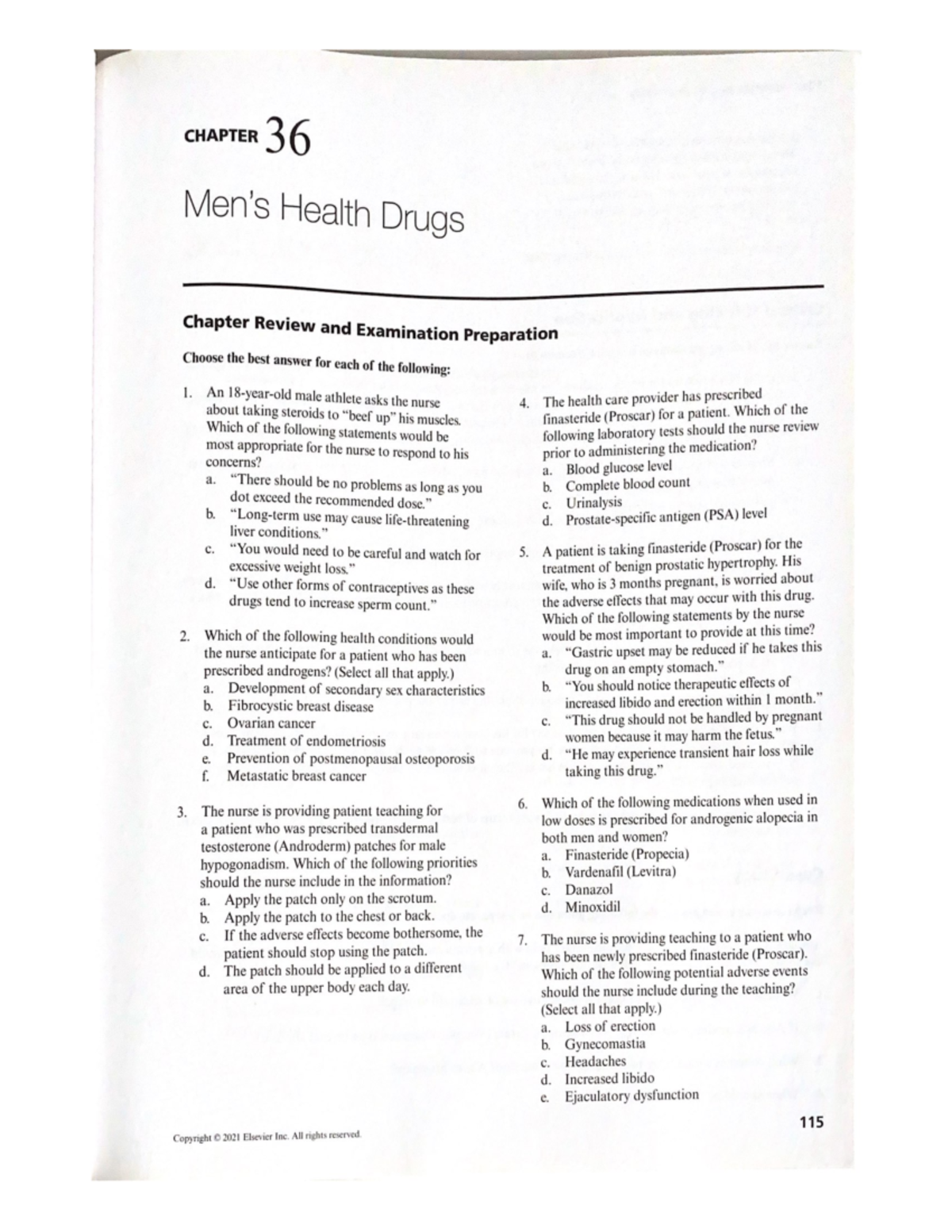 Men's Health Drugs PHAR 1280 Studocu