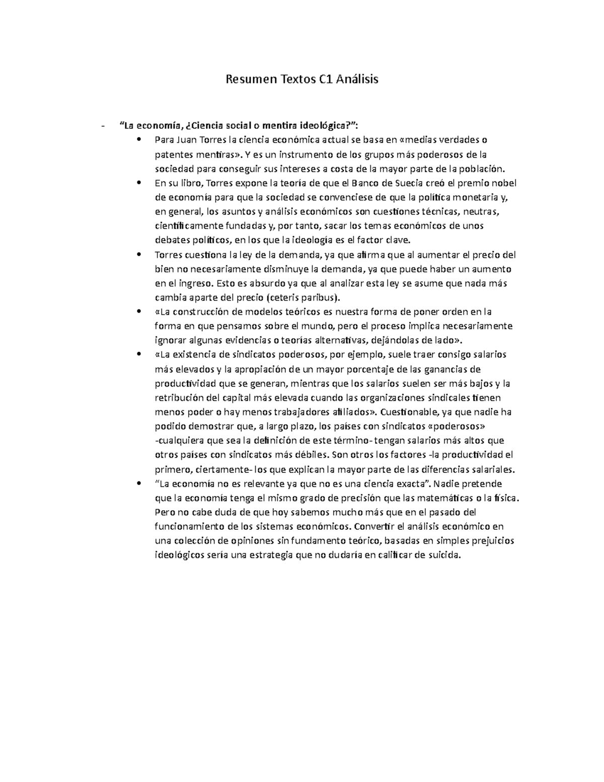 Resumen Textos C1 Análisis, contiene 3 lecturas - Resumen Textos C1 ...