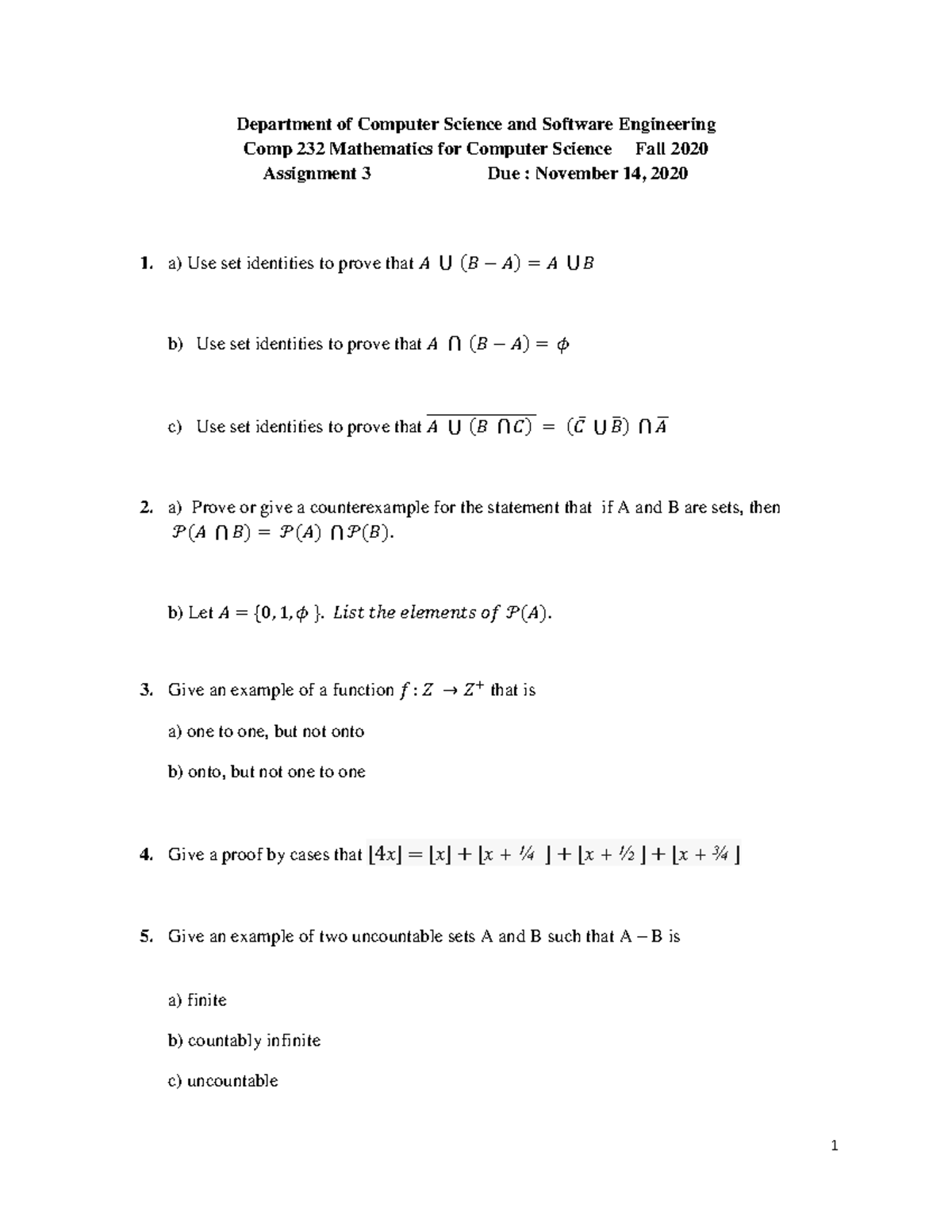 Assgn 3 - Mandatory graded assignment 3 - 1 Department of Computer ...