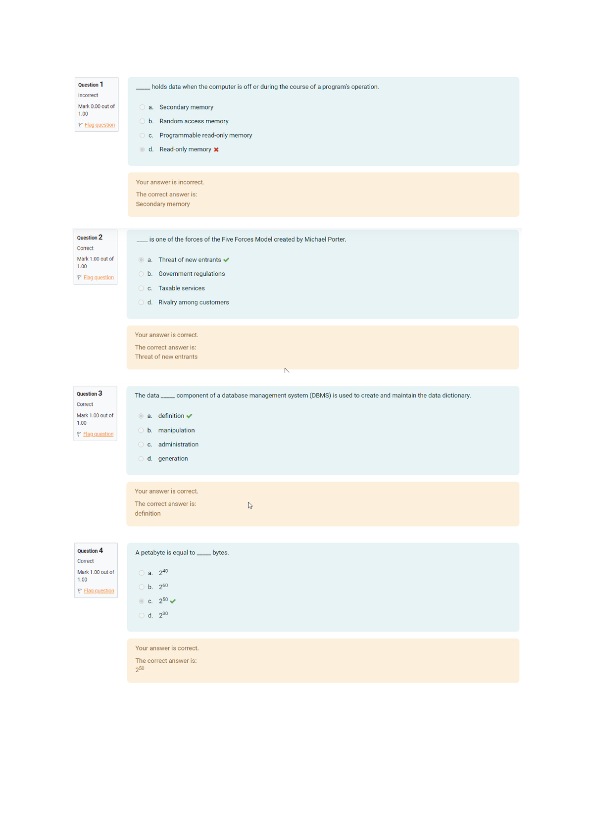 Assignments 1 to 4 - INF1505 - Studocu