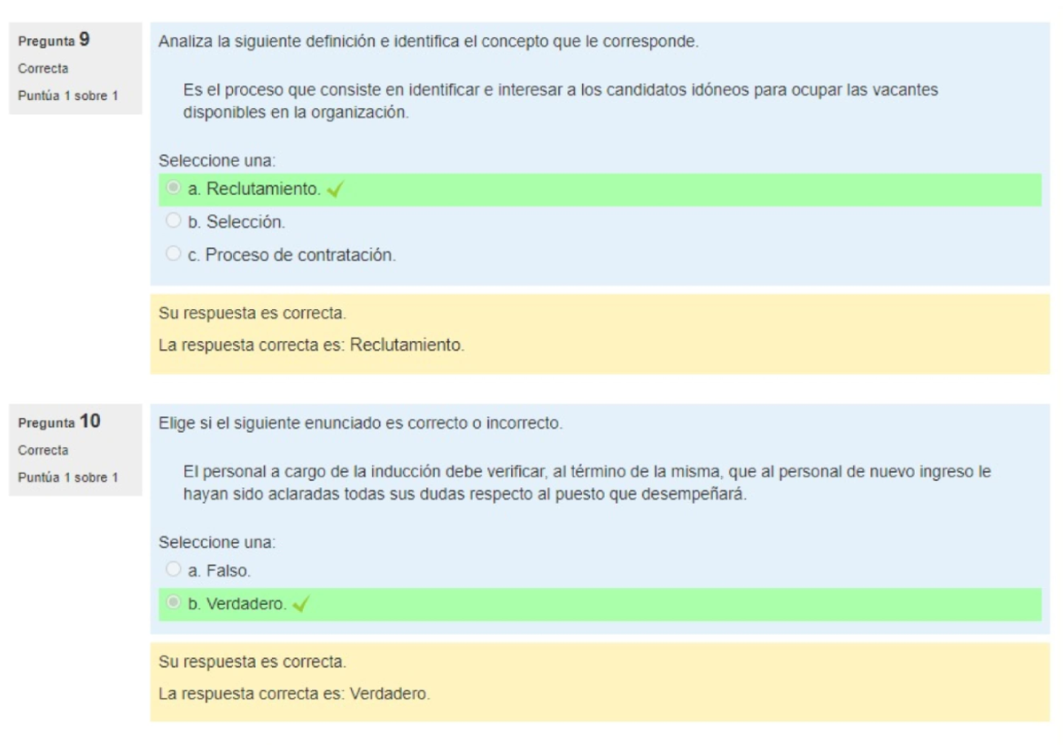 Examen los procesos basicos de capital humano - Gestion del capital