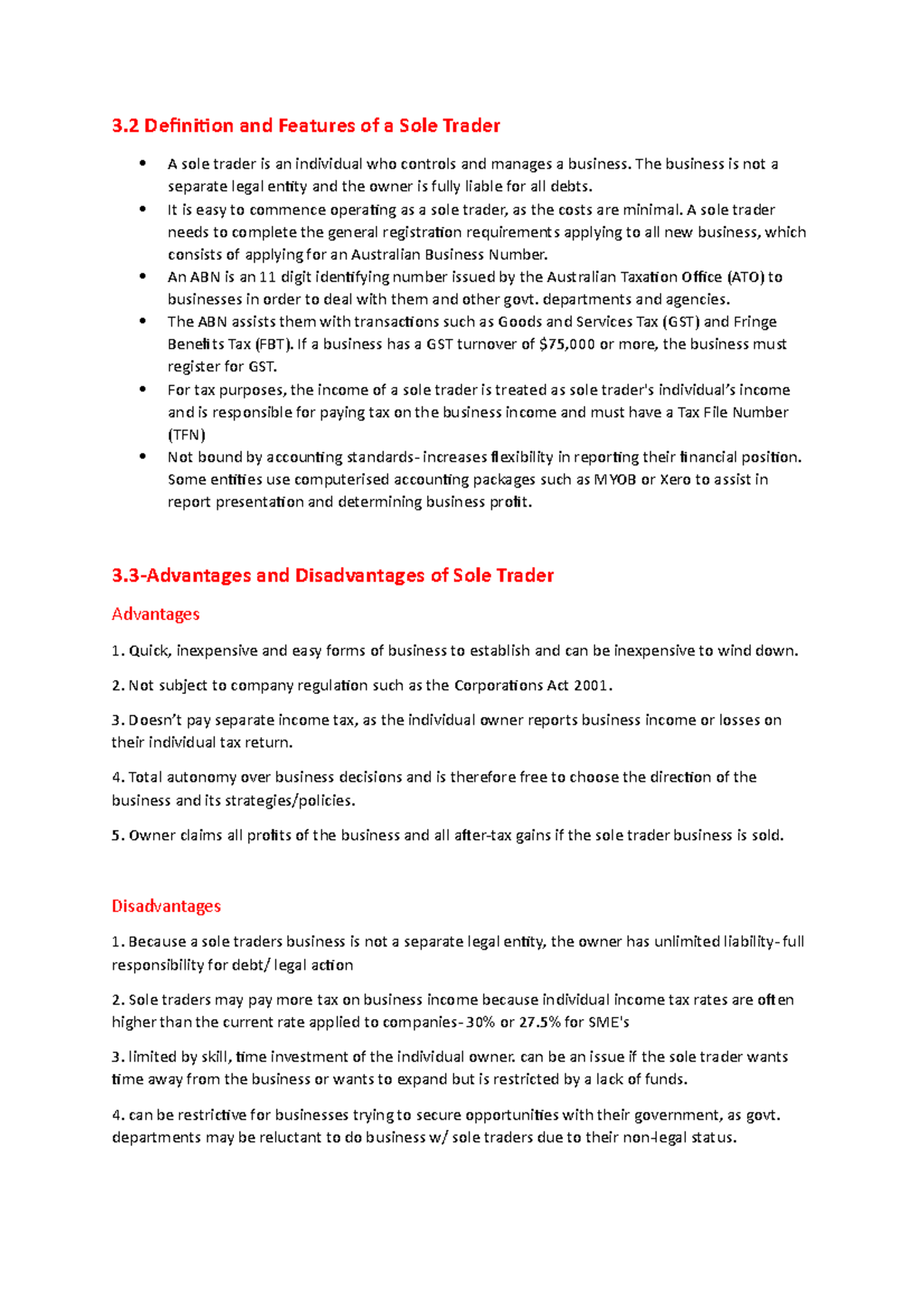 Accounting in Context Week 5 Notes 3 Definition and Features of a