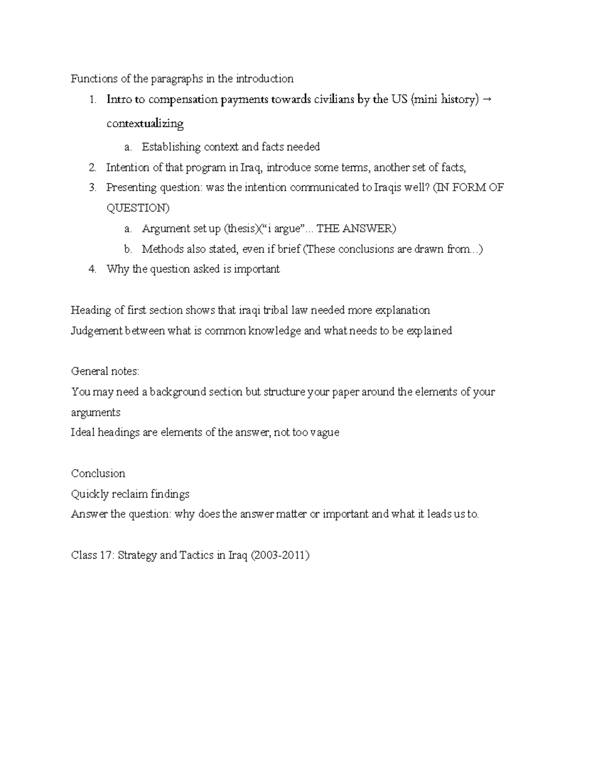 Class 17 - Lecture notes 17 - PSCI 2235 - Vandy - Studocu