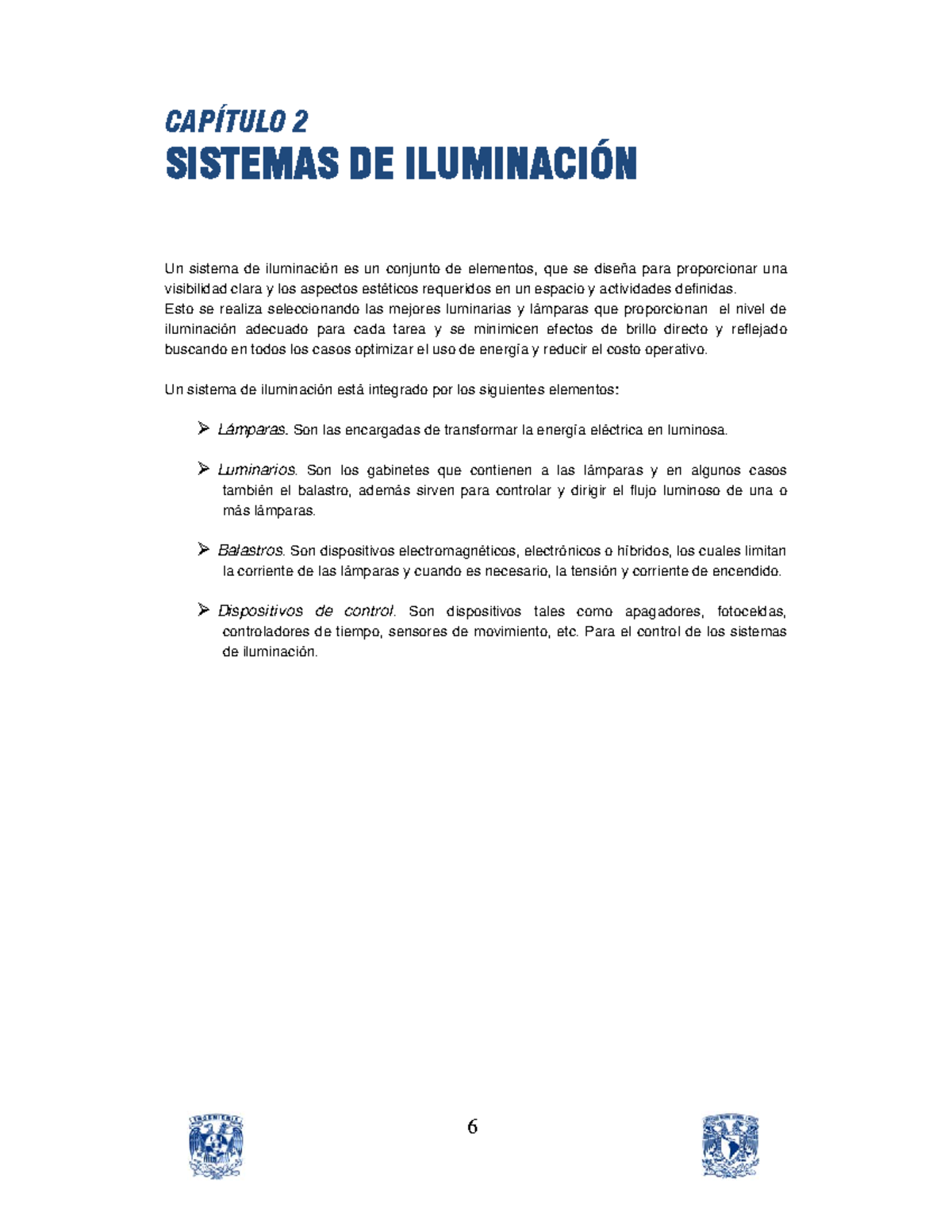 A4 Sistemas DE Iluminación - CAPÕTULO 2 SISTEMAS DE ILUMINACI”N Un ...