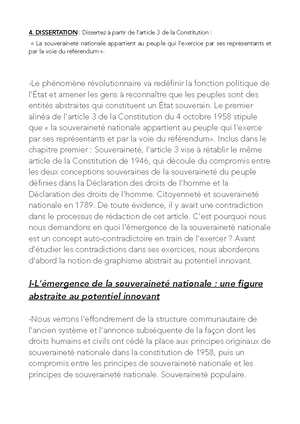 dissertation article 3 de la constitution