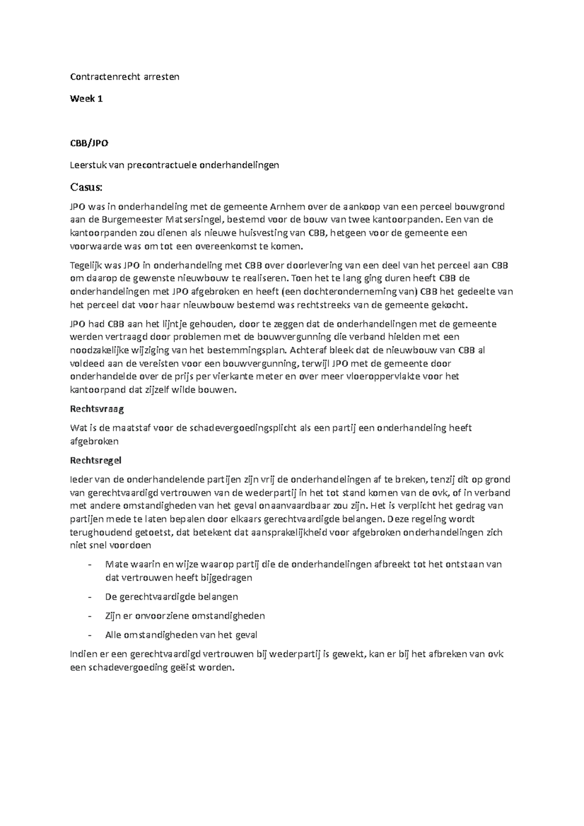 Contractenrecht Arresten - Een Van De Kantoorpanden Zou Dienen Als ...