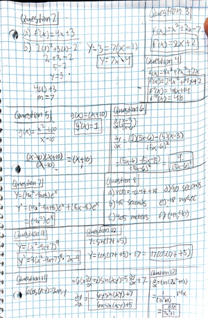 Math 1A - Week 1 to Week 6 Assignments - / (·~ 1 kuu\ - Pre - Cal cuIus ...