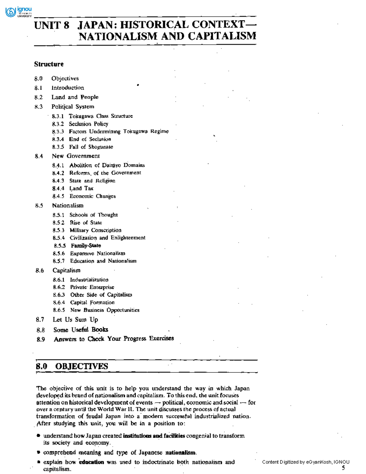 Unit8 Useful UNIT 8 JAPAN HISTORICAL CONTEXT