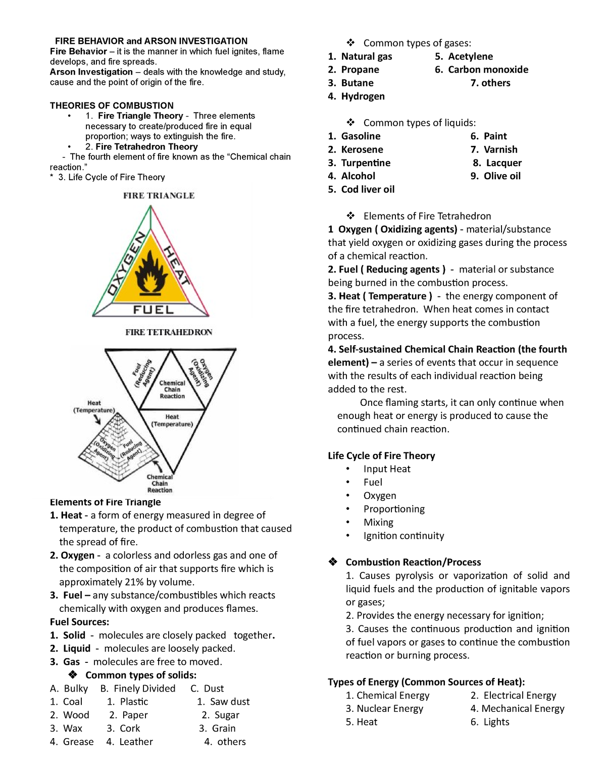 arson investigation podcast assignment answers quizlet