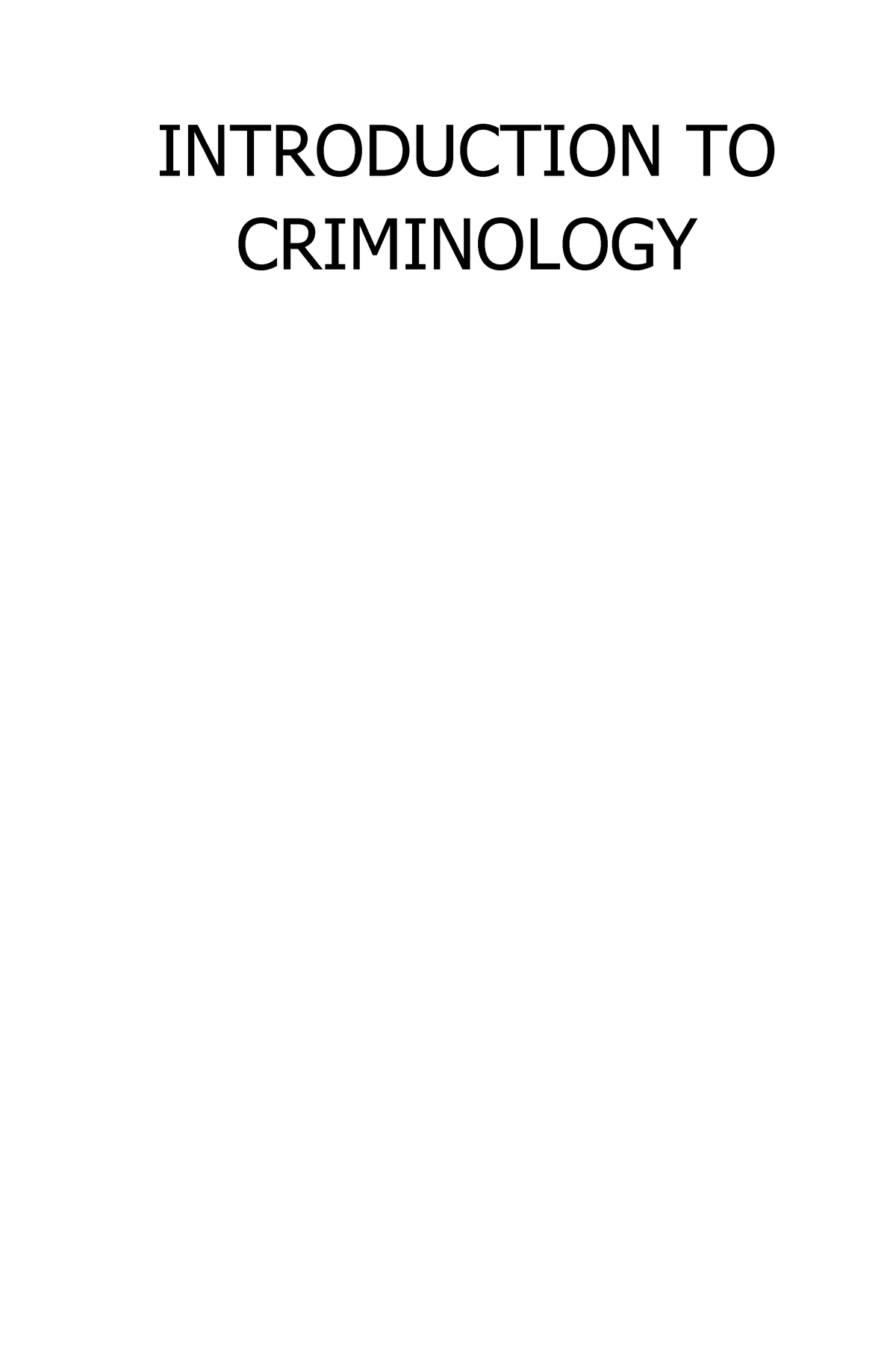 what is criminology essay brainly