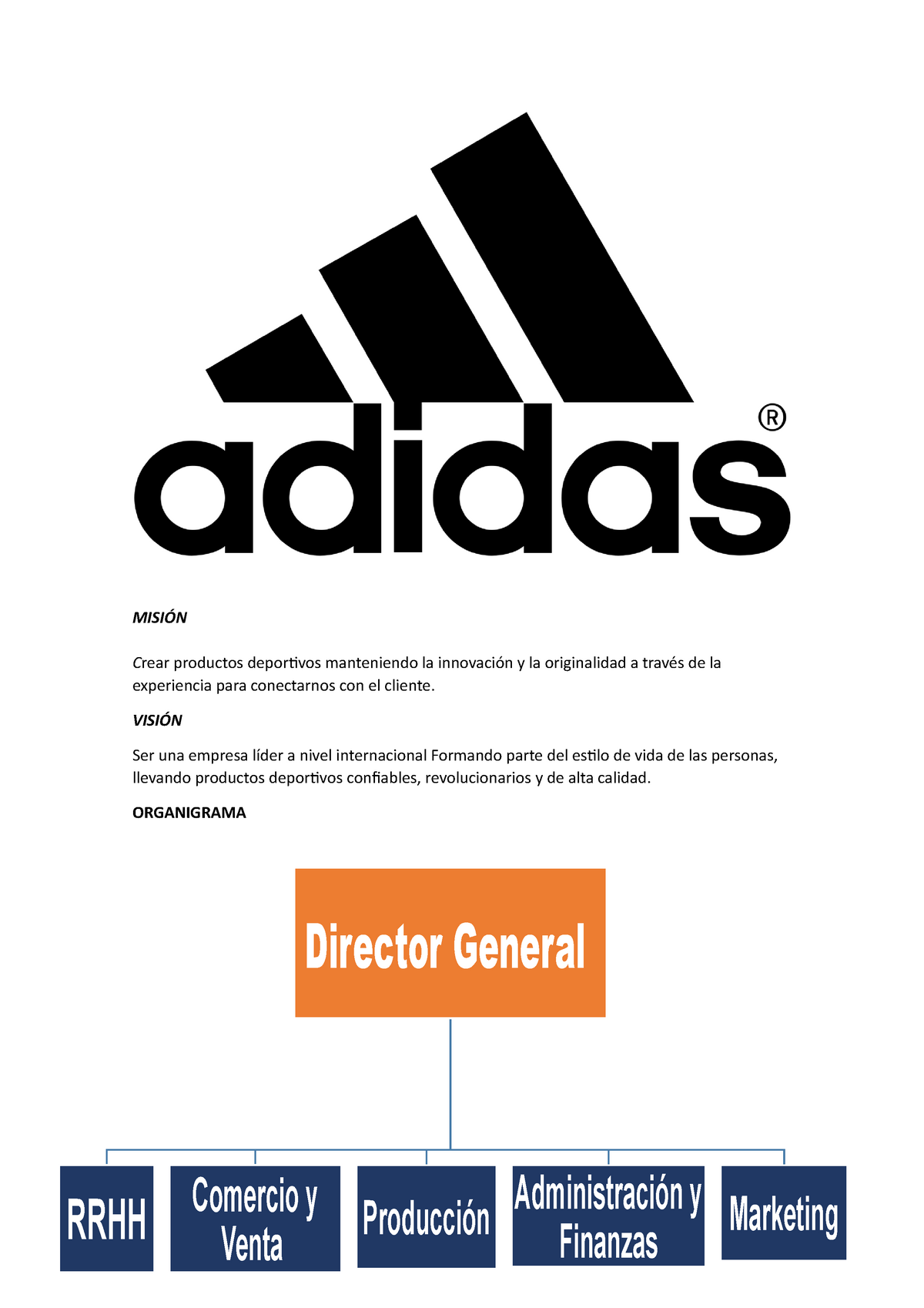 informe adidas - Apuntes 2 - Crear productos deportivos manteniendo la innovación y - Studocu