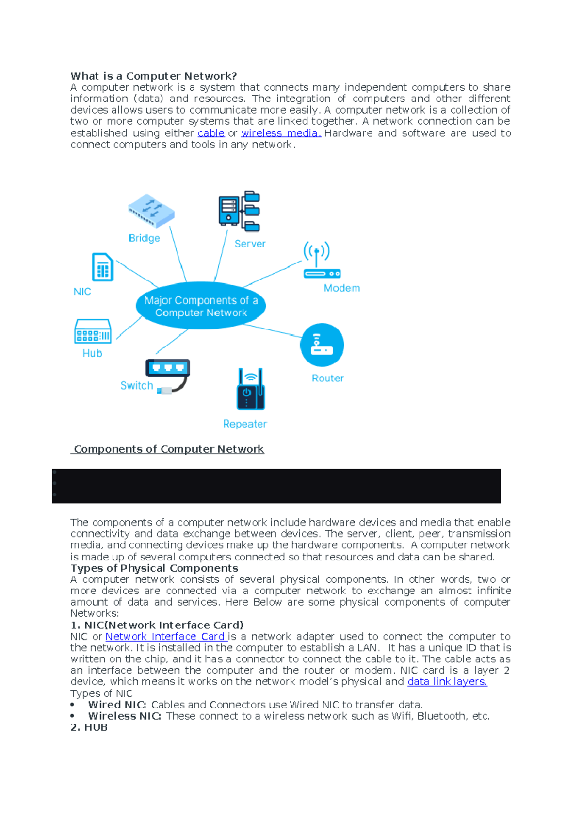 What is a Computer Network - The integration of computers and other ...