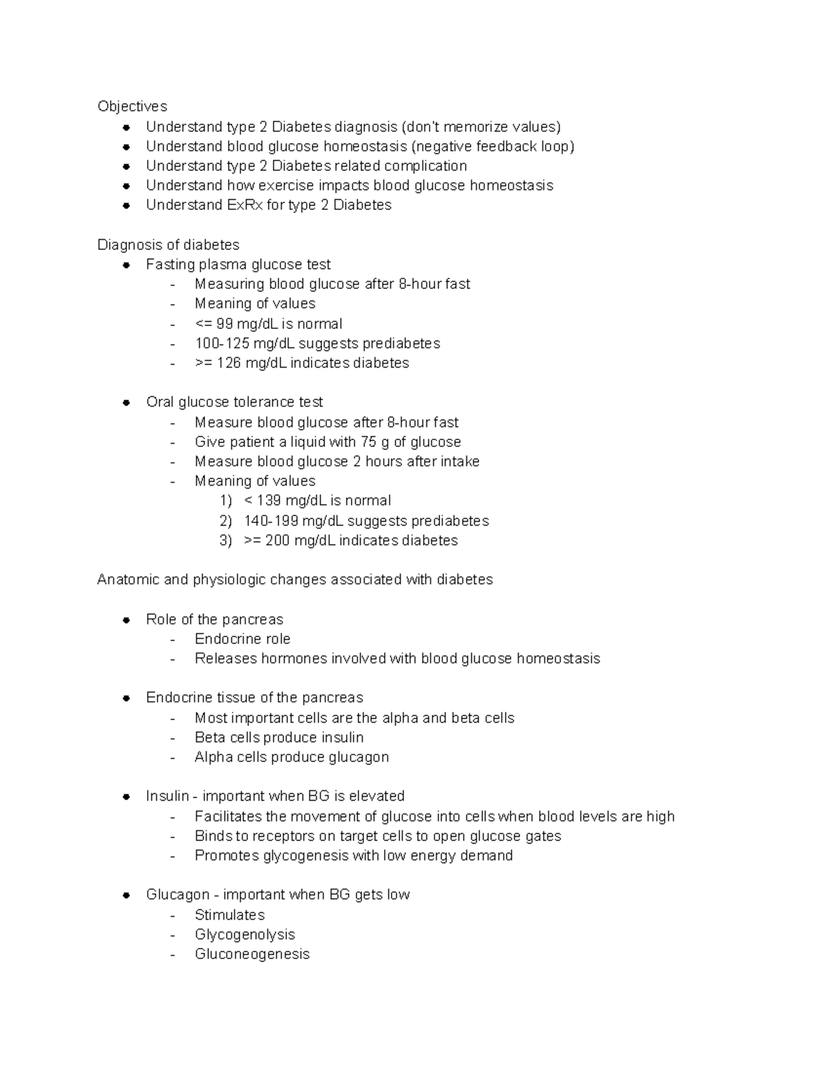 (Type 2 Diabetes) - Objectives Understand type 2 Diabetes diagnosis ...