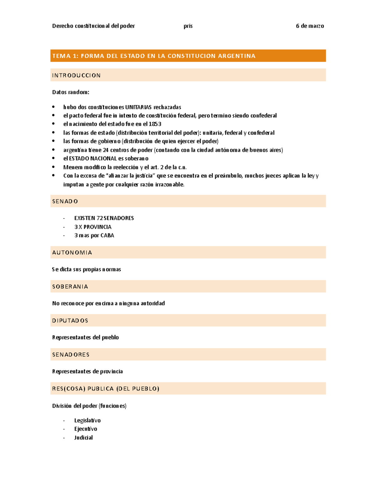 Derecho Constitucional DEL Poder 2023 - TEMA 1: FORMA DEL ESTADO EN LA ...