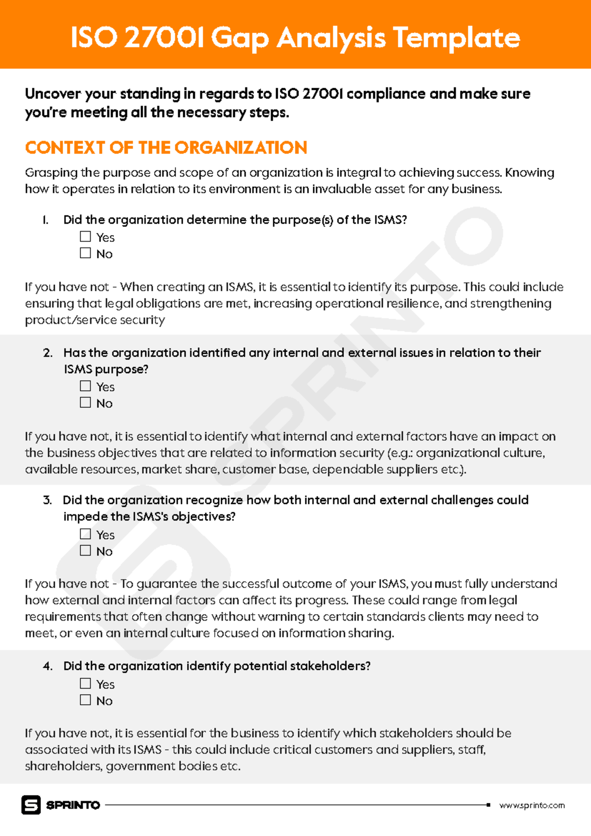 ISO 27001 Gap Analysis Template - Uncover your standing in regards to ...