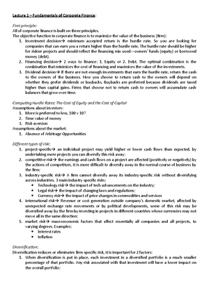 Sample/practice Exam 2020, Questions And Answers - Corporate Finance ...