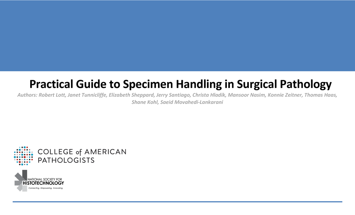 Practicalguidespecimenhandling Practical Guide to Specimen