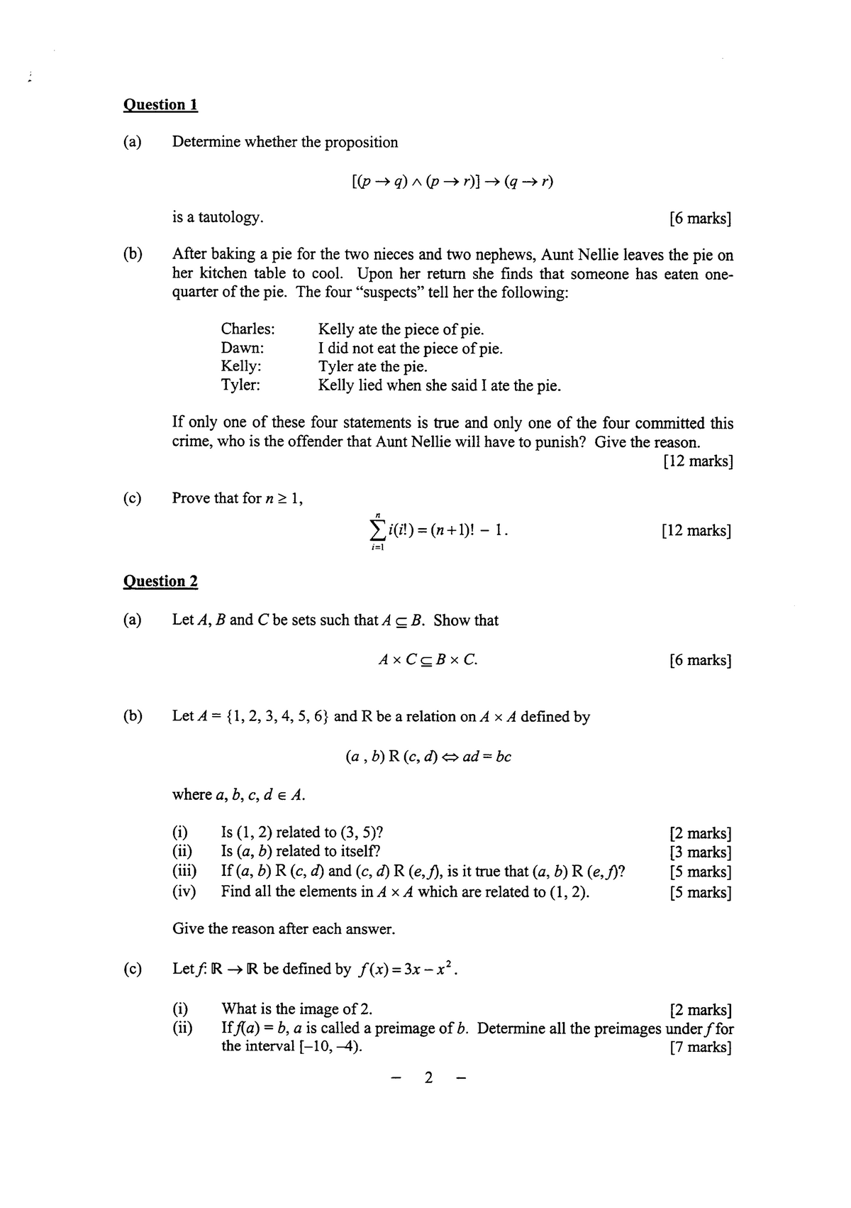 Practice - Discrete Mathematics - Studocu