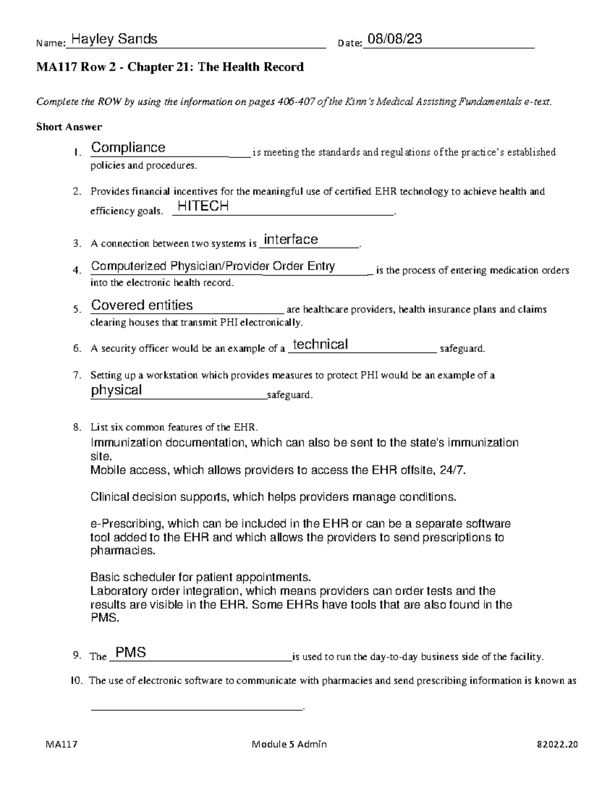 MA117 ROW 2 Chapter 21 Not Important Name Studocu