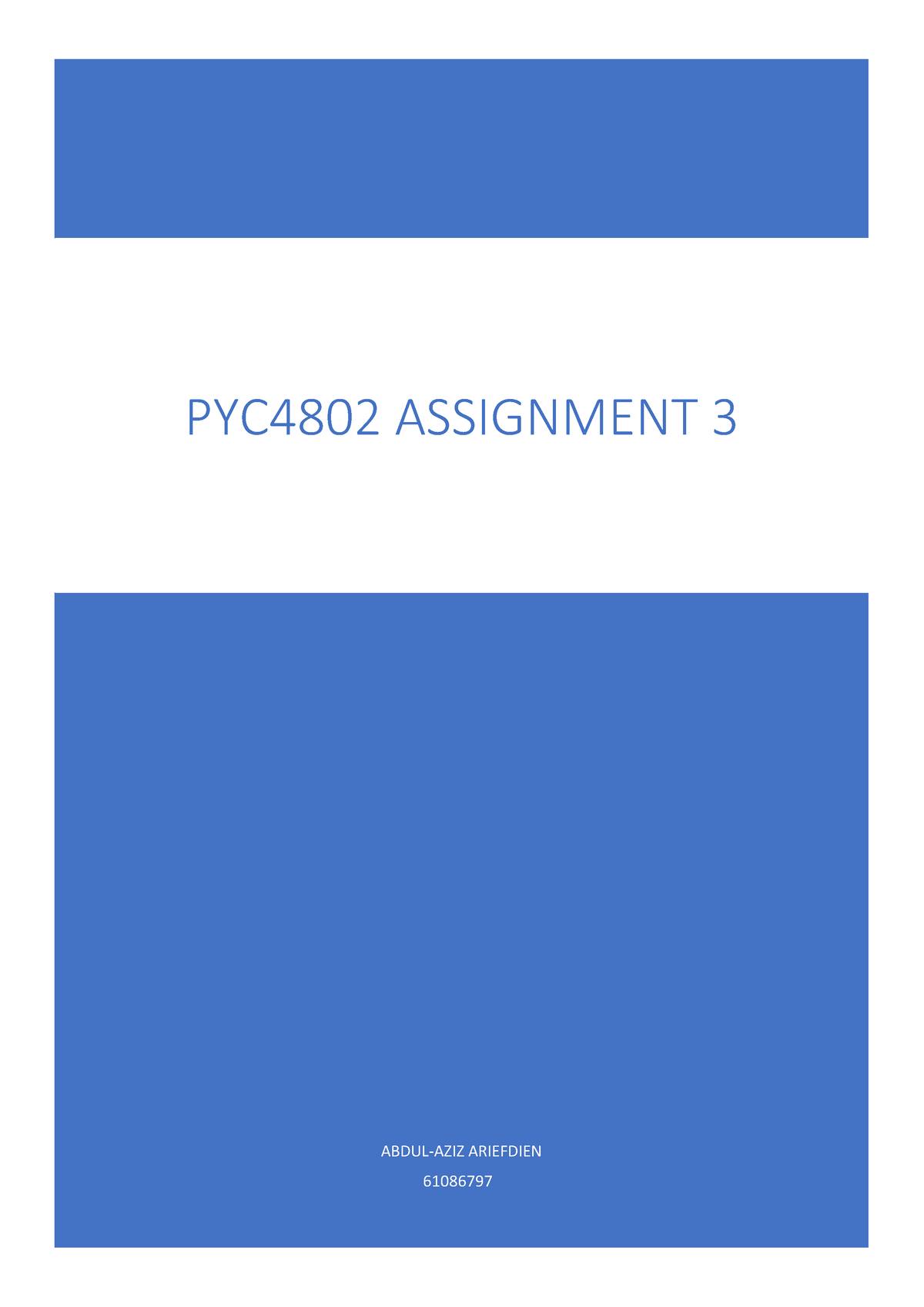 pyc4802 assignment 3 2023