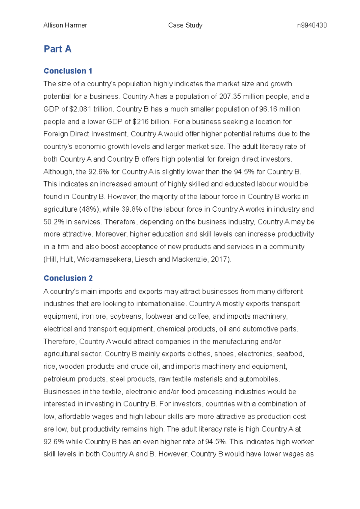 Assessment 1 Case Study - Allison Harmer Case Study n9940430 Part A ...