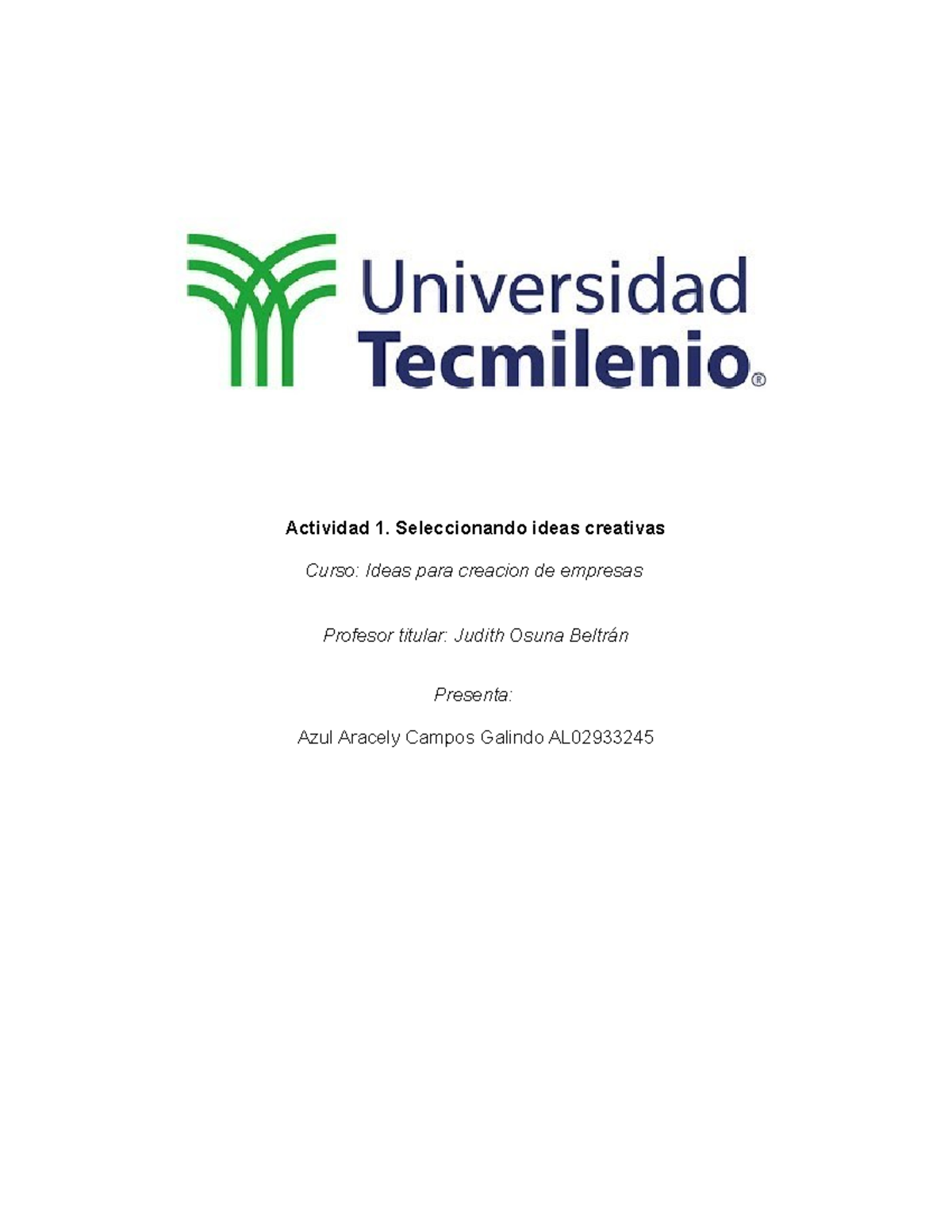 Actividad 1 ideas para creacion de empresas - Actividad 1 ...