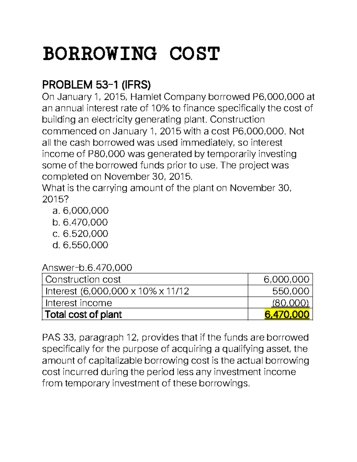 borrowing-cost-problem-solutions-b-o-r-r-o-w-i-n-g-c-o-s-t-p-r-o-b-l-e-m-5-3-1-i-f-r-s