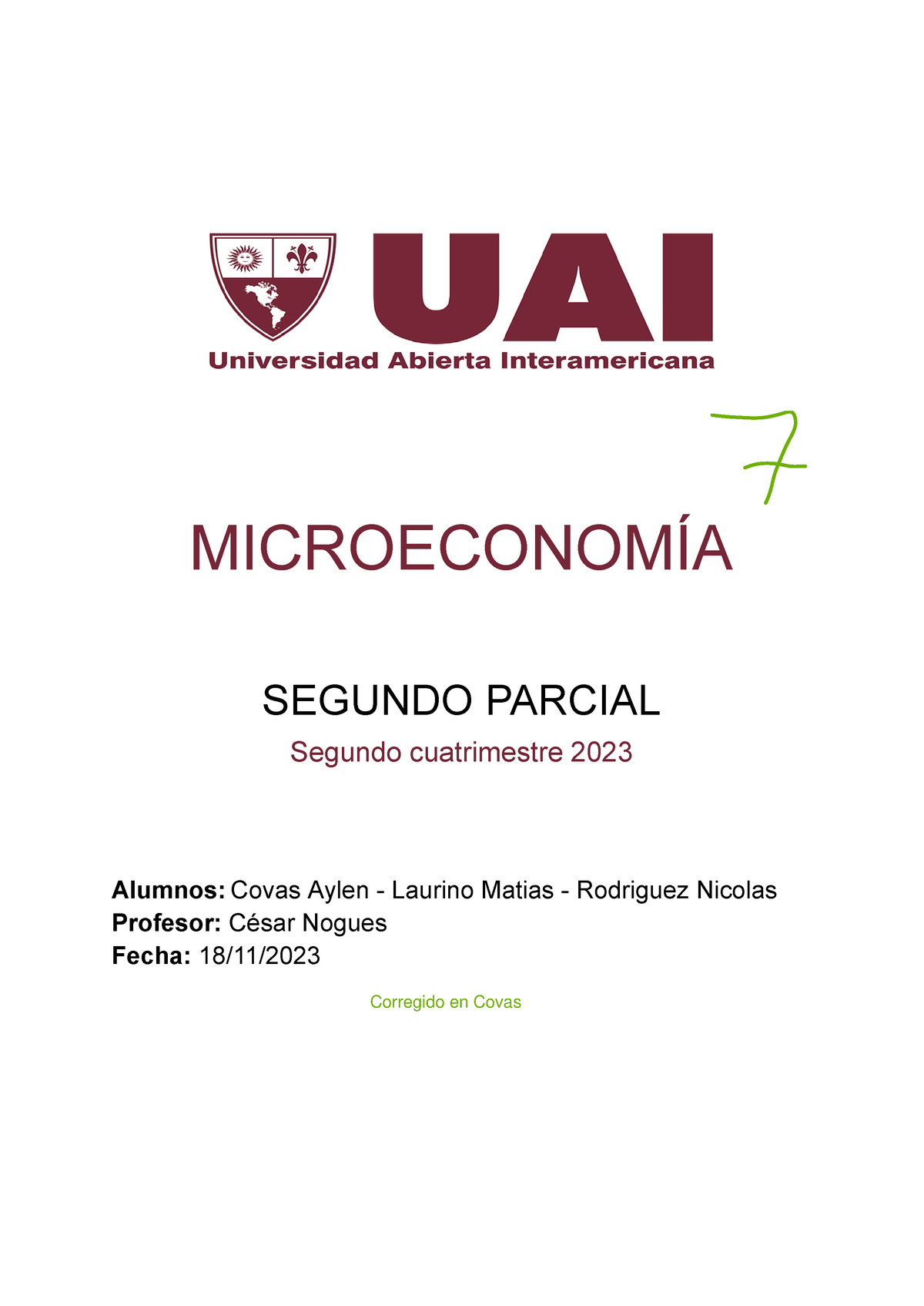 MicroeconomíA-segundo-parcial - MICROECONOMÍA SEGUNDO PARCIAL Segundo ...