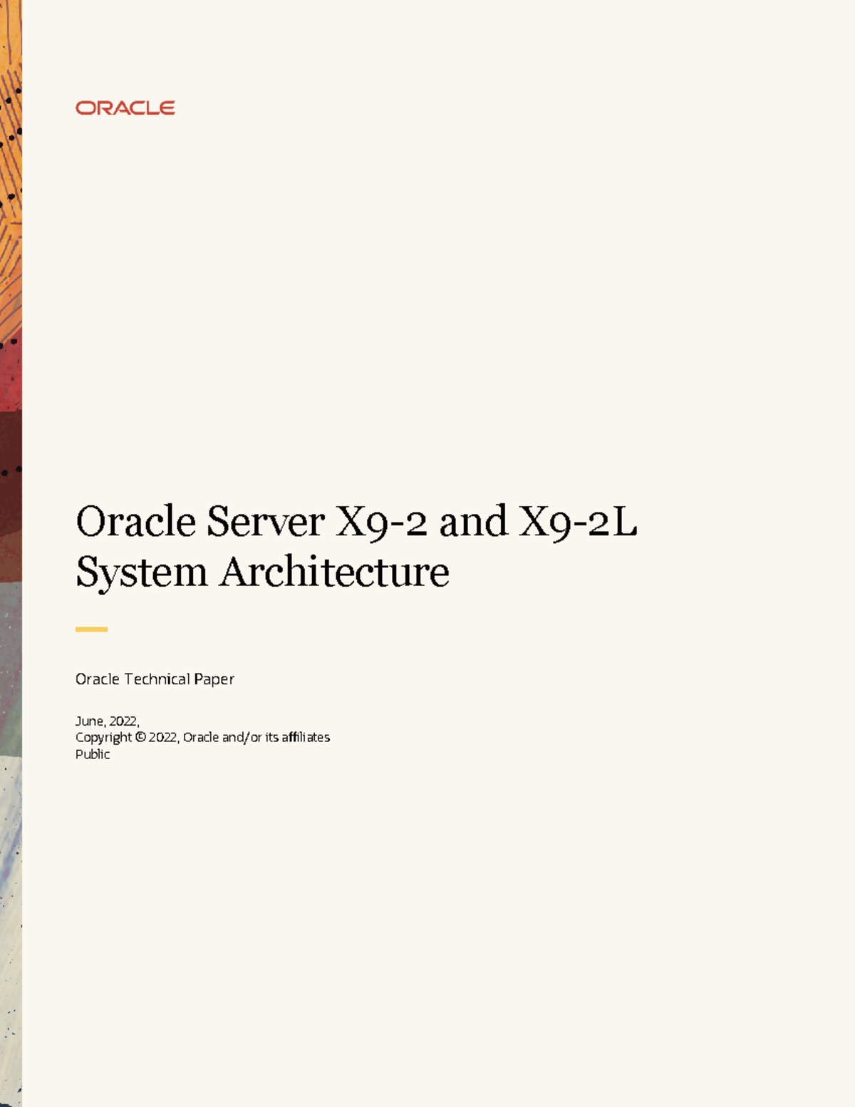 X9 2 2l architecture - dfdsafsdafsa - 1 Technical Paper / Oracle Server ...