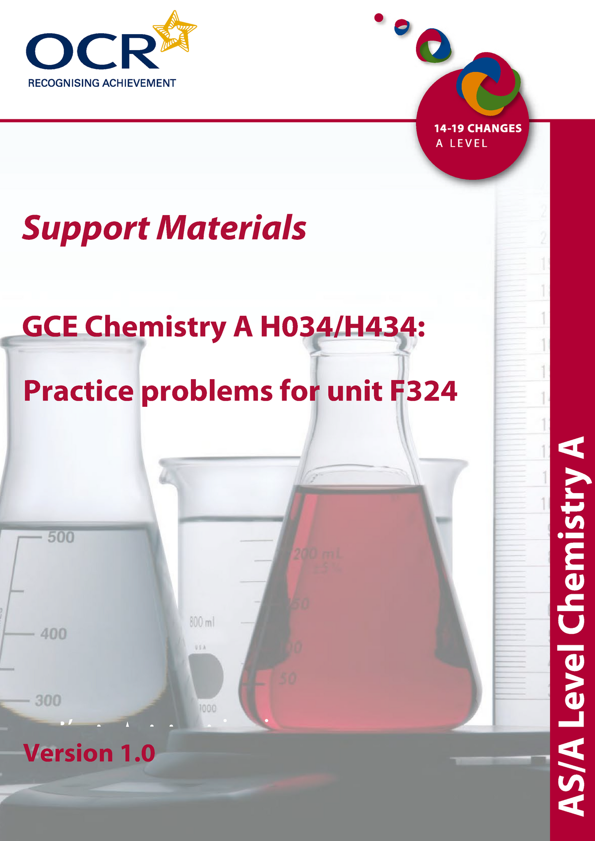 a level chemistry assessed homework