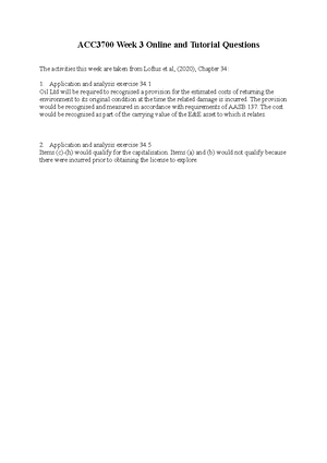 ACC3700 WK08 Online and Tutorial Activities - ACC3700 Week 8 Online and ...