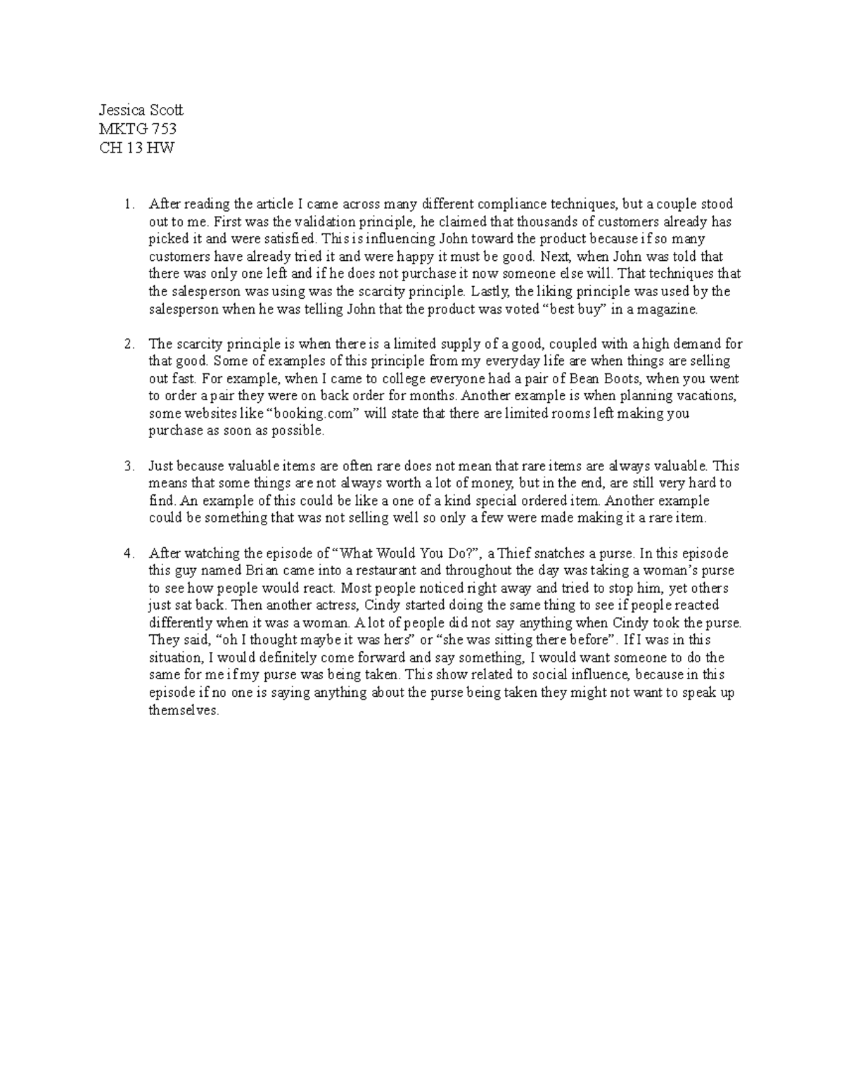 Cbb Ch 13 We Had Homework Assignments Due Twice A Week For The