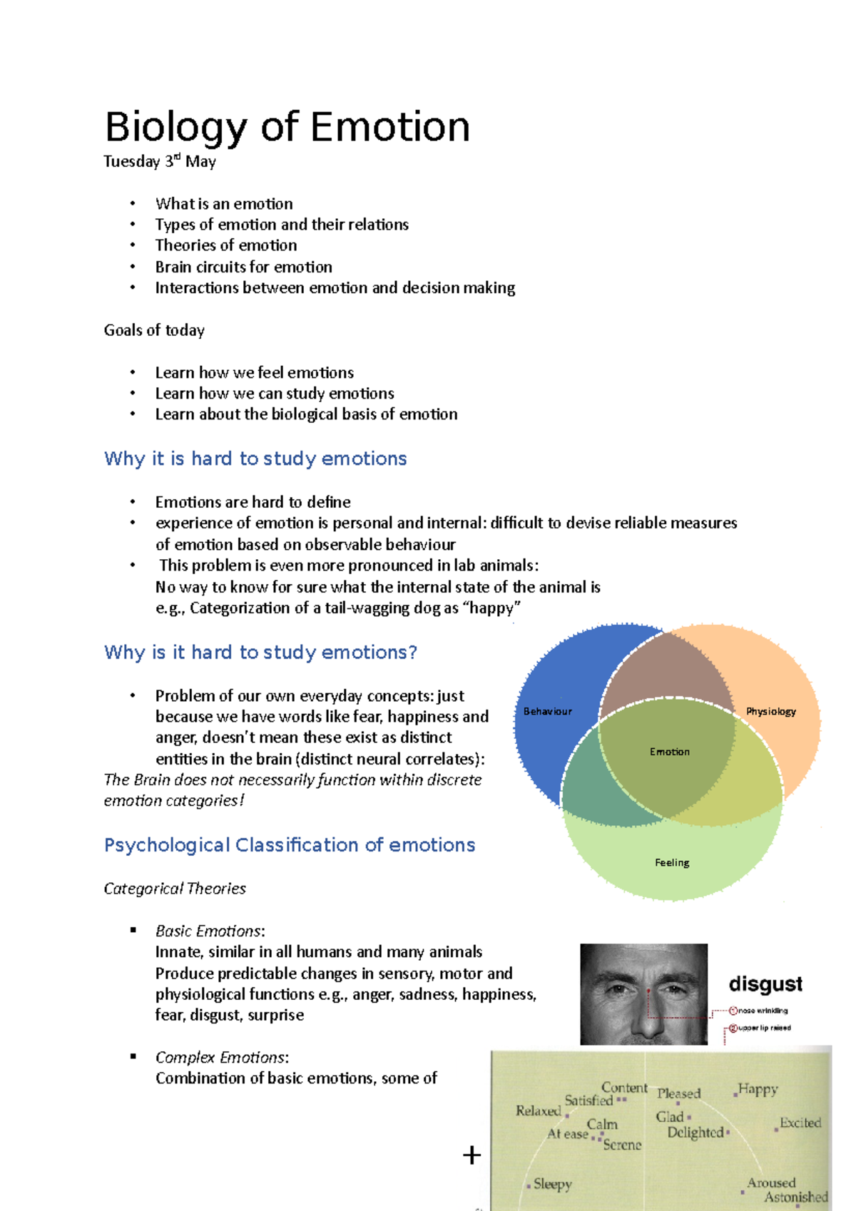 Biology Of Emotion - Behaviour Physiology Feeling Emotion Biology Of ...