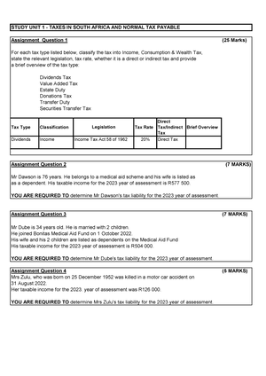 RT 101 TEST 1 24 March 2018 - NAME SUMMERSTRAND CAMPUS (SOUTH) MARCH ...