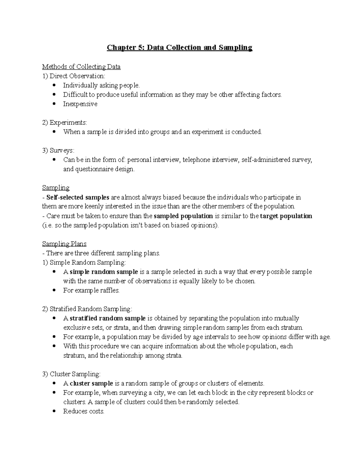 Chapter 5 - stats - Summary Statistics for Management and Economics ...