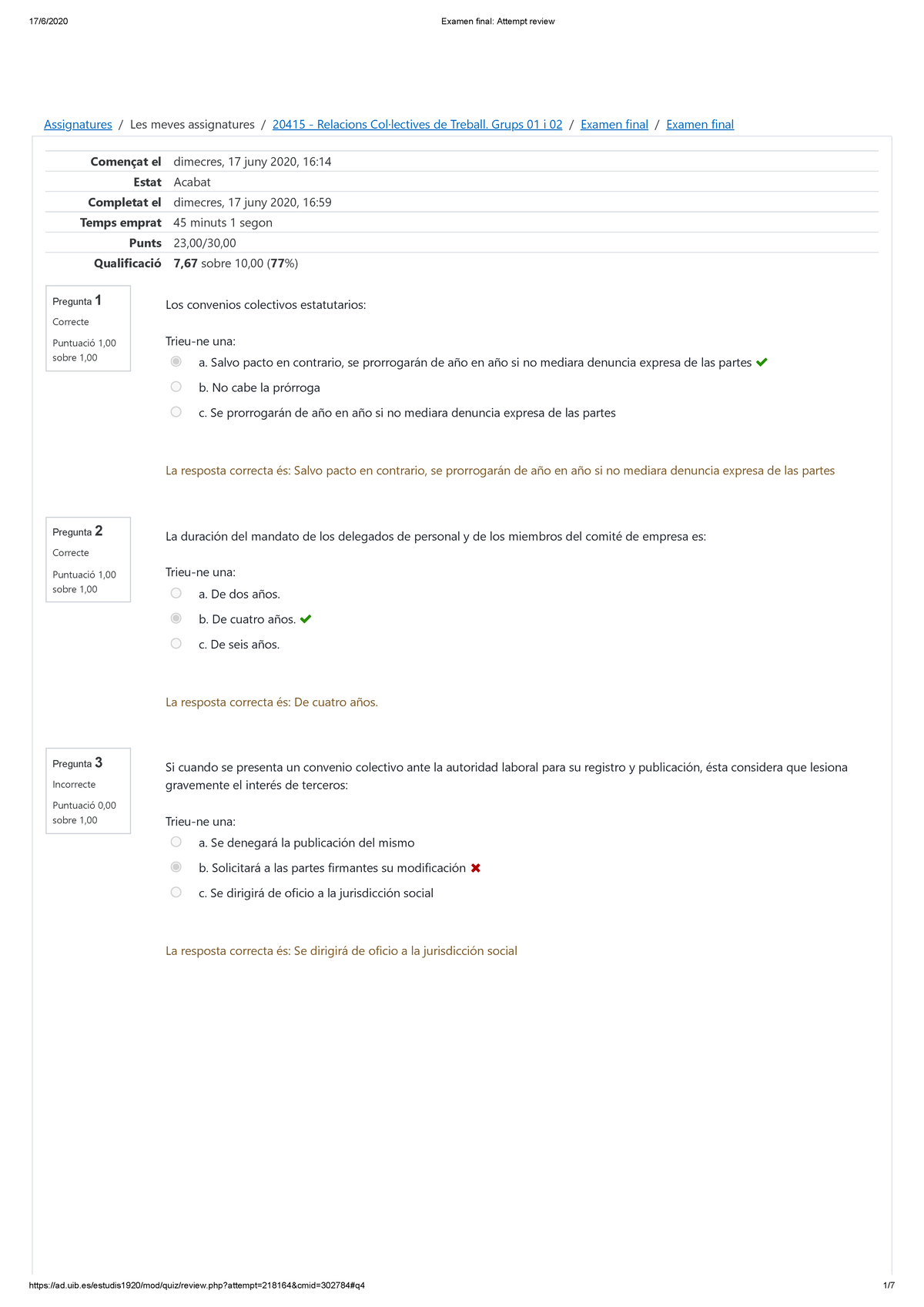 Examen final laboral - Assignatures / Les meves assignatures / 20415 ...