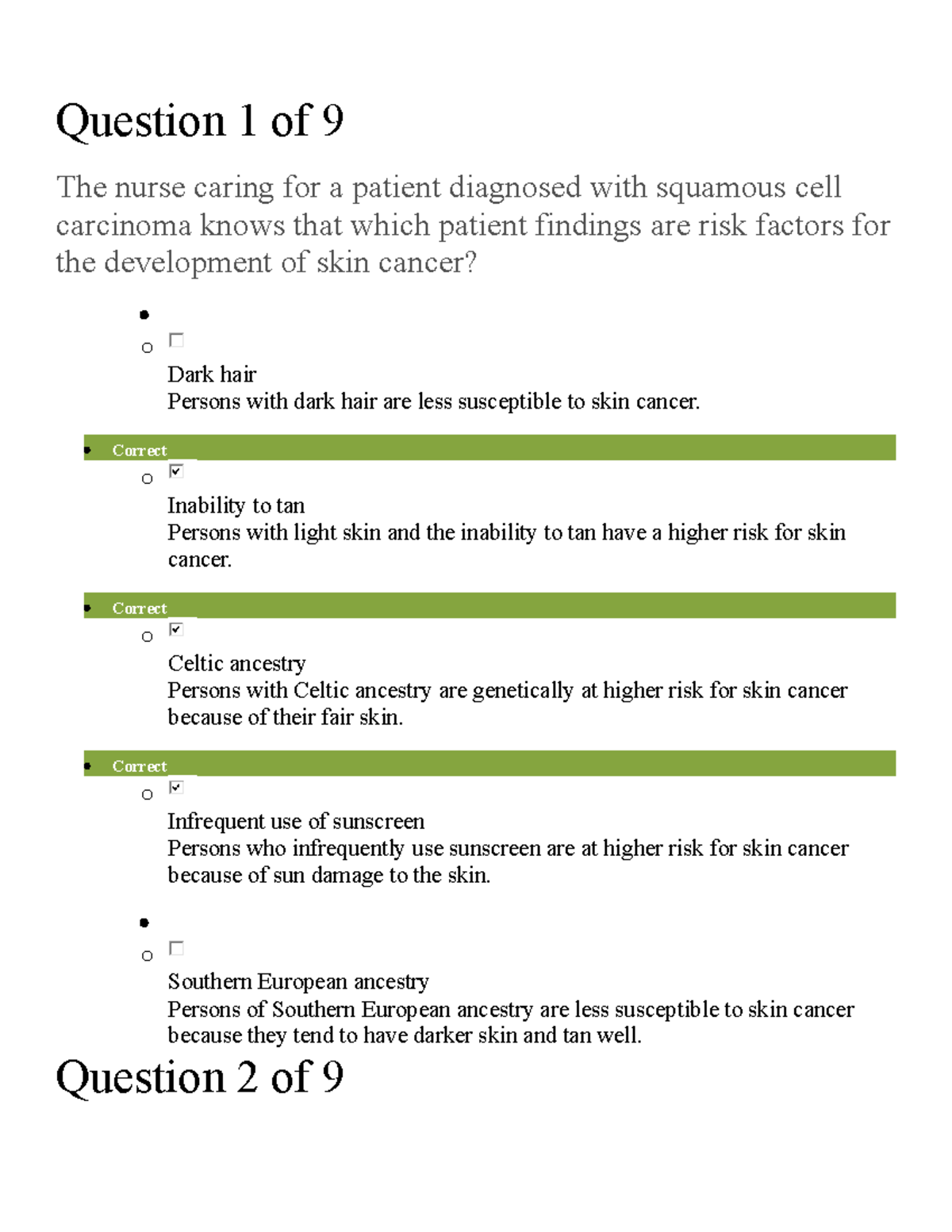 246 Week 14 Sherpath - Question 1 Of 9 The Nurse Caring For A Patient ...