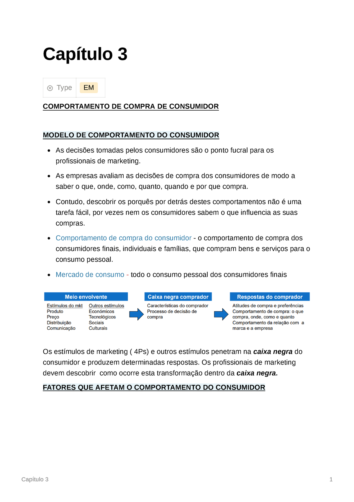 Comportamento De Compra Do Consumidor - Capítulo 3 Type EM ...