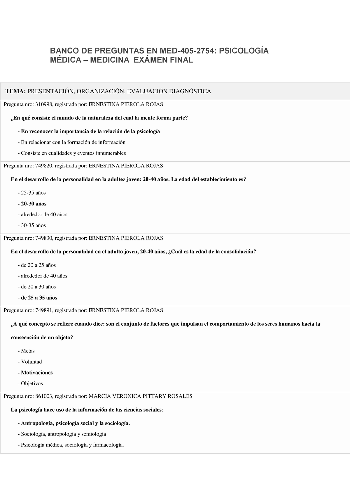 Psicologia-3ER Parcial Banco De Preguntas Resuelto - Psicología ...