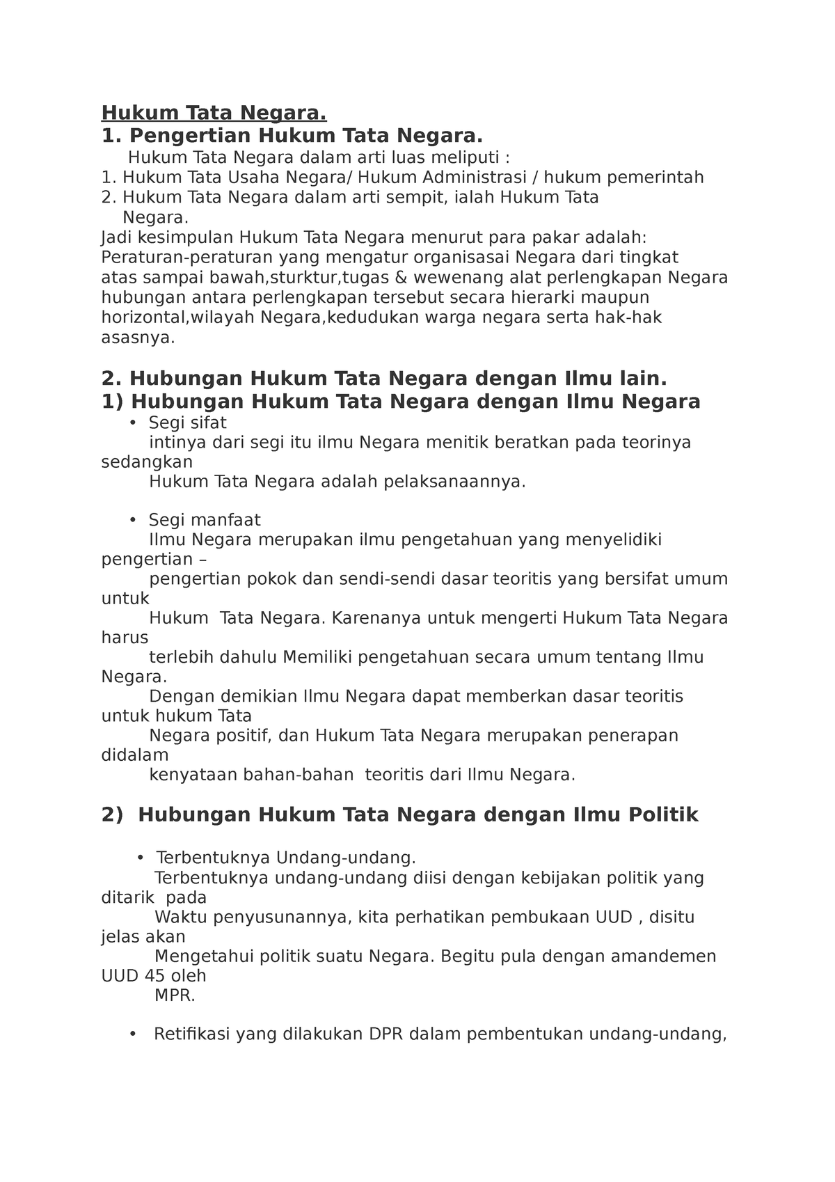 Hukum Tata Negara Dan Hukum Internasional Hukum Tata Negara 1